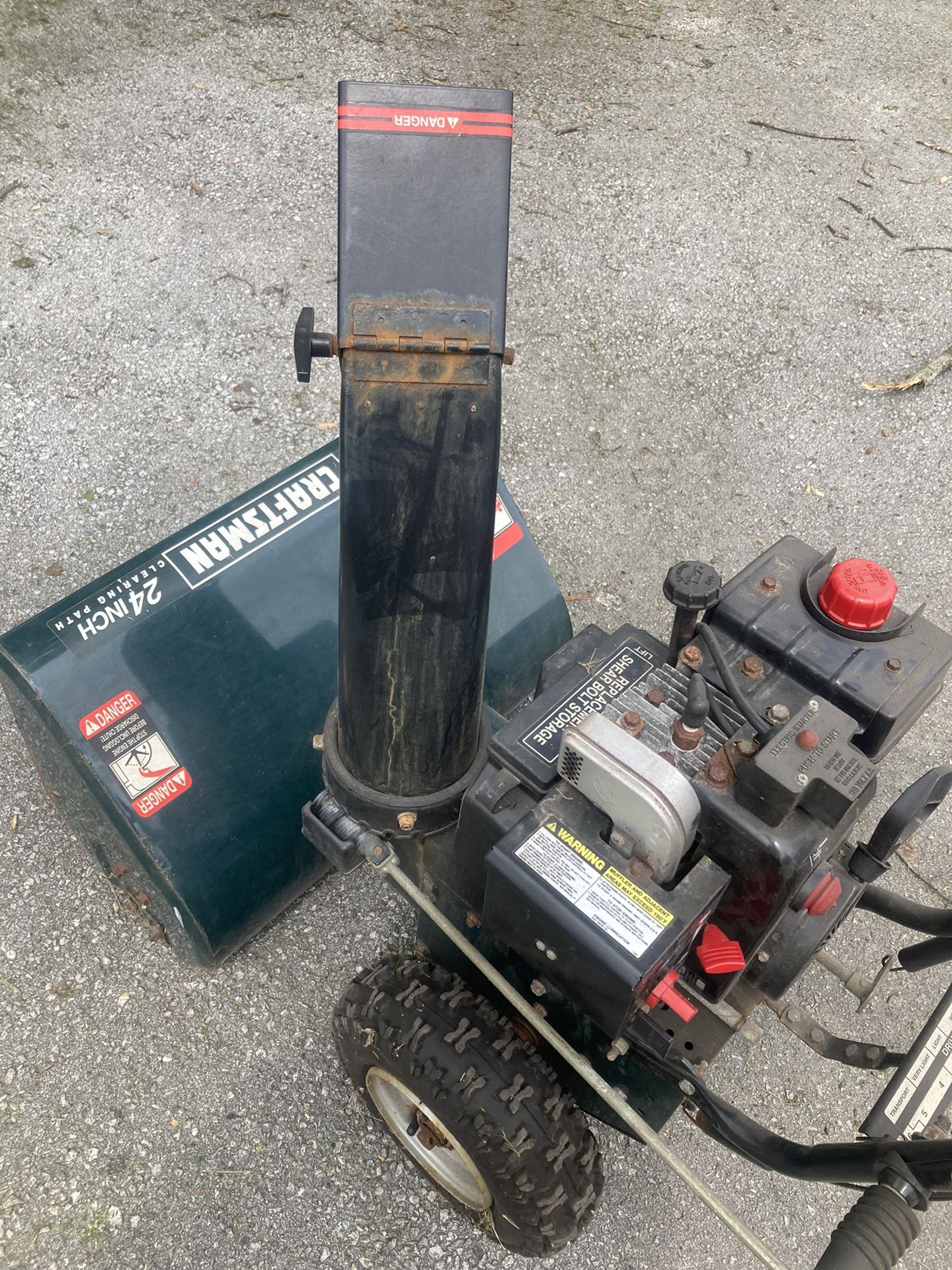 Craftsman 5HP 24” Dual Stage Electric Start Snow Thrower - photo 3