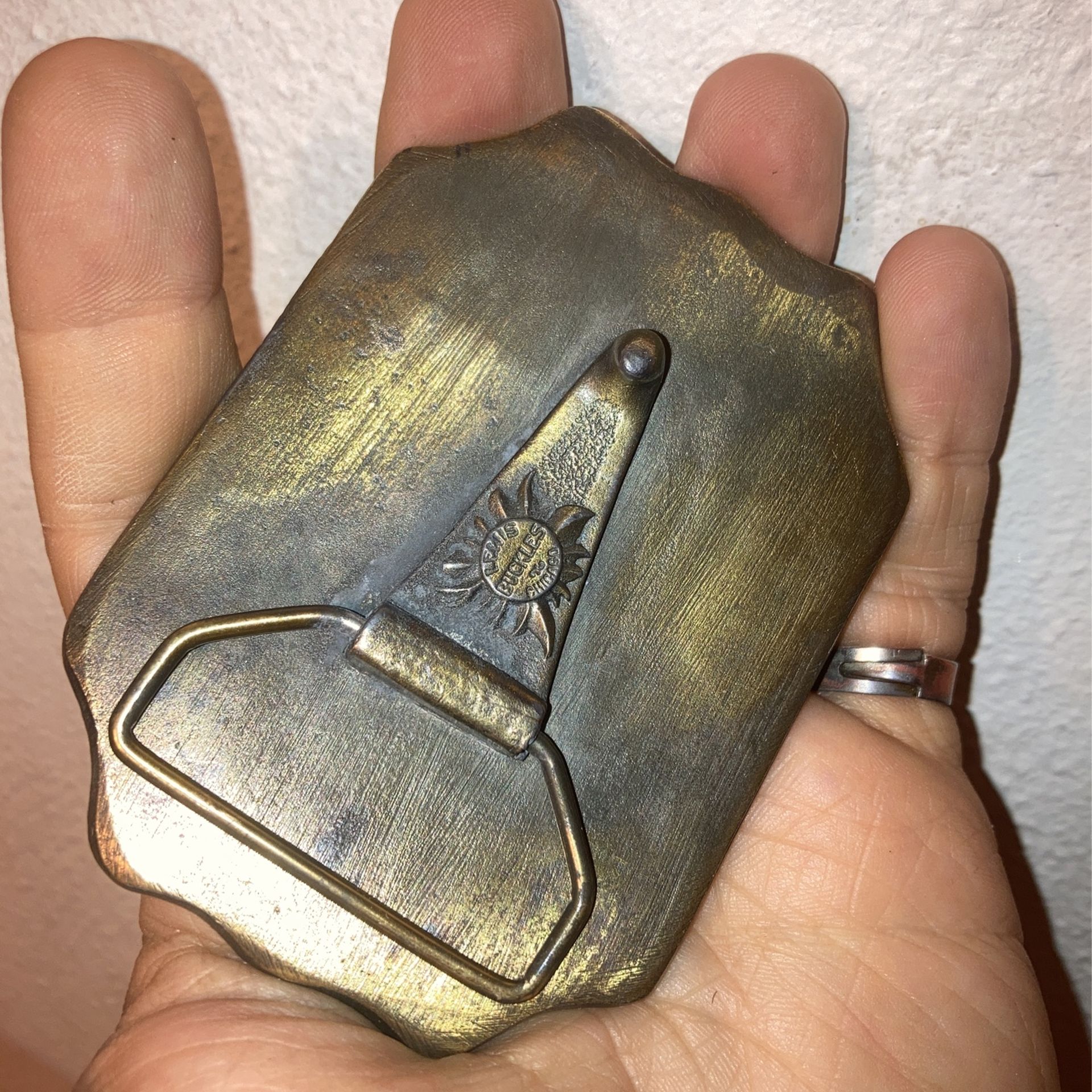 American Express Co. Colorado Steam Line Belt Buckle, 1970s - photo 2