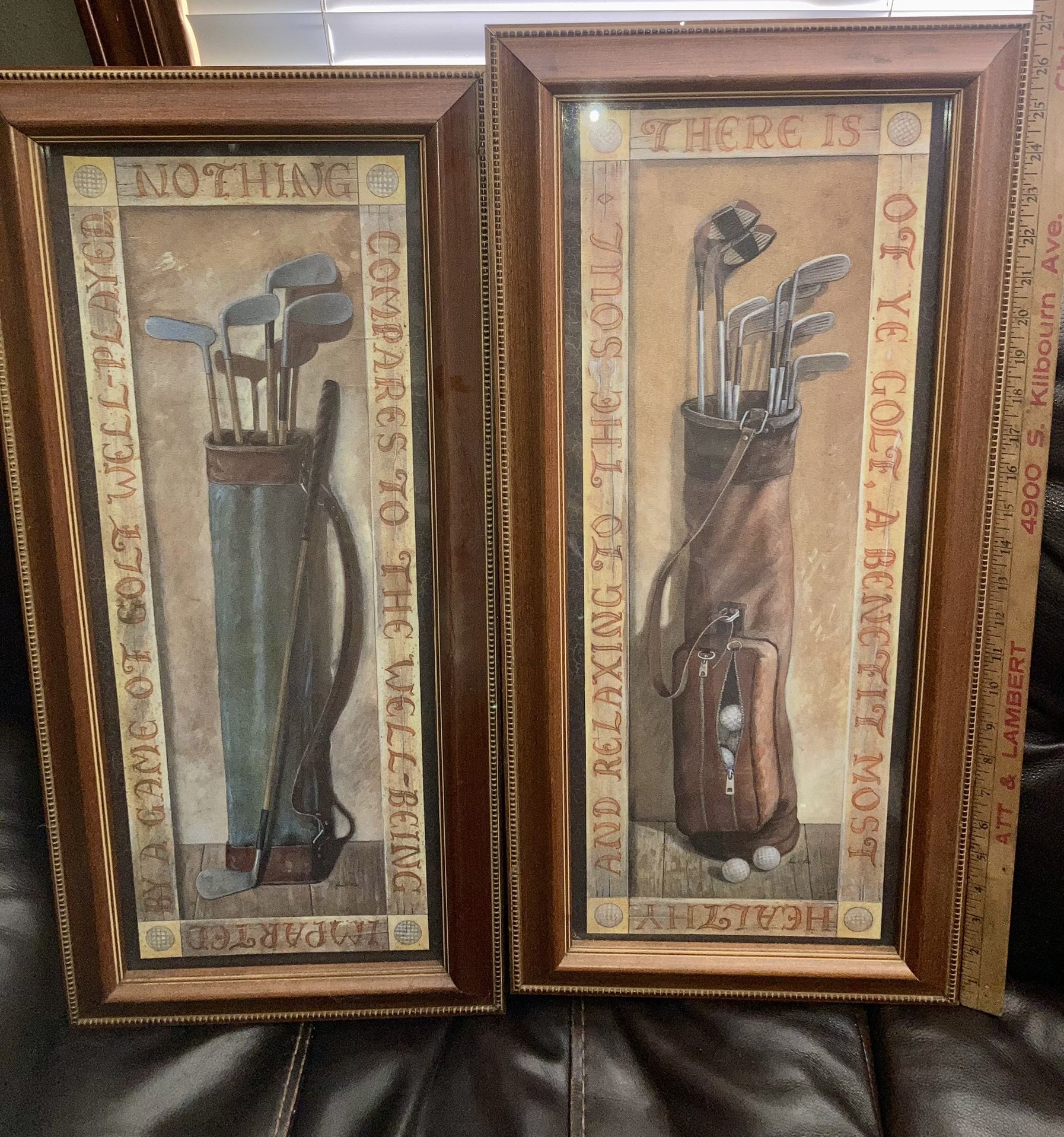 Arnie R. Fisk Framed Lithographs, 13”x27”