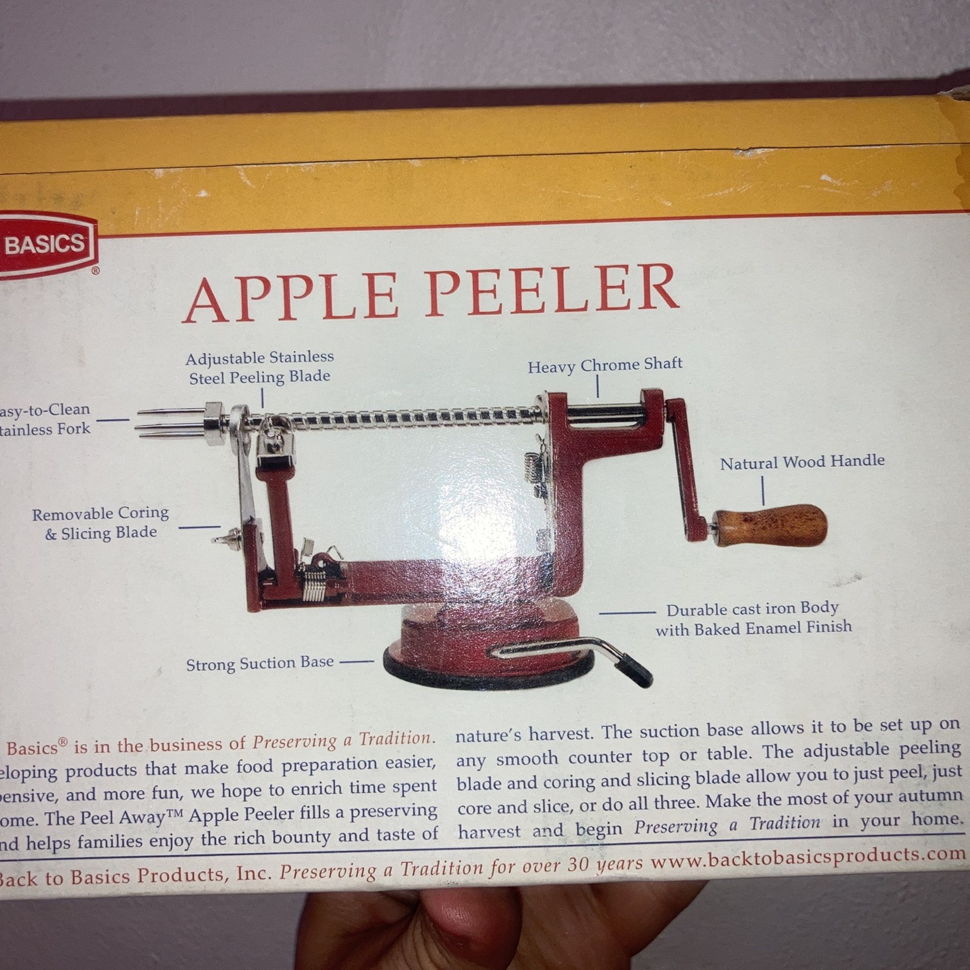 Back To Basics Apple Peeler - photo 5