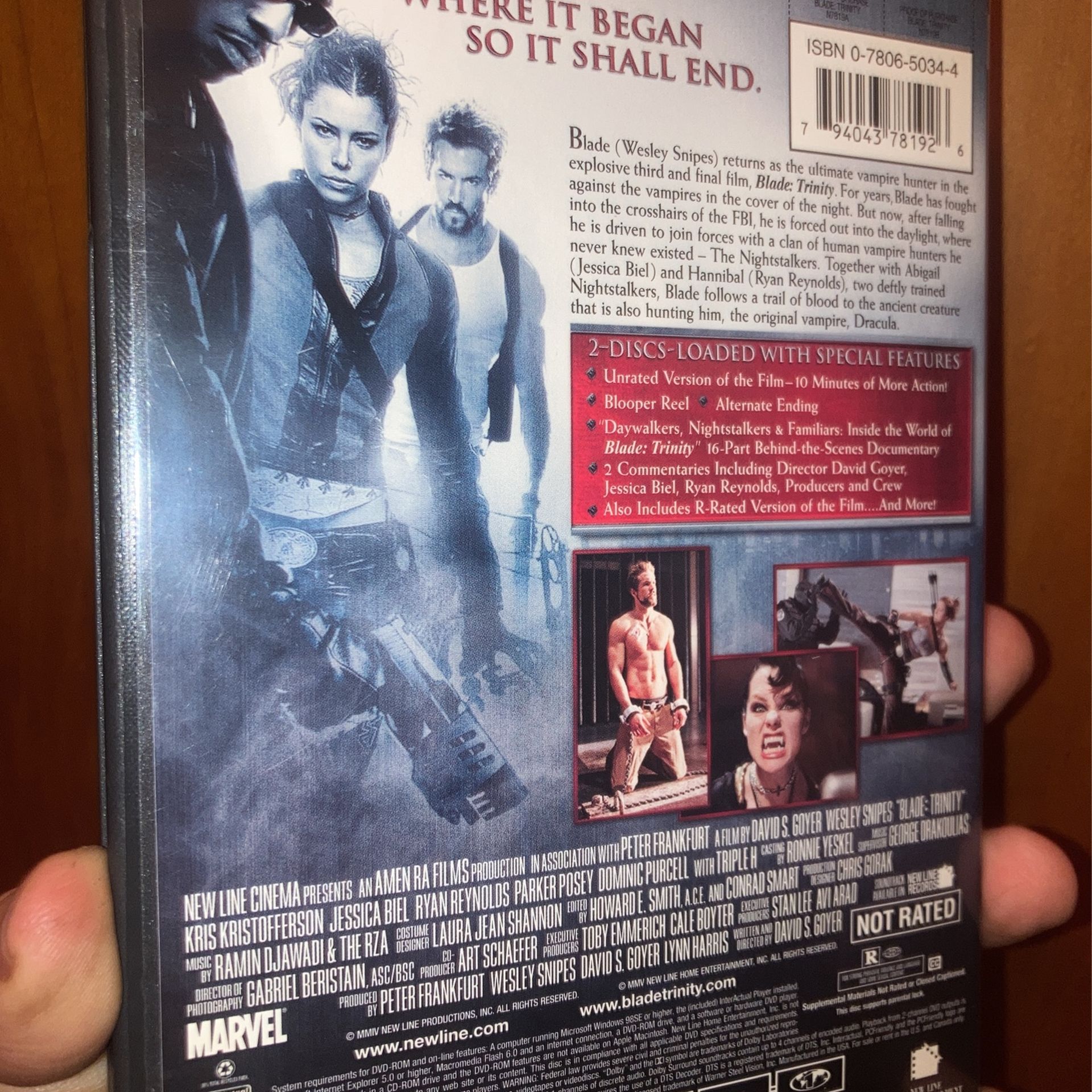 Blade Trinity DVD - Unrated 2 Disc - photo 2