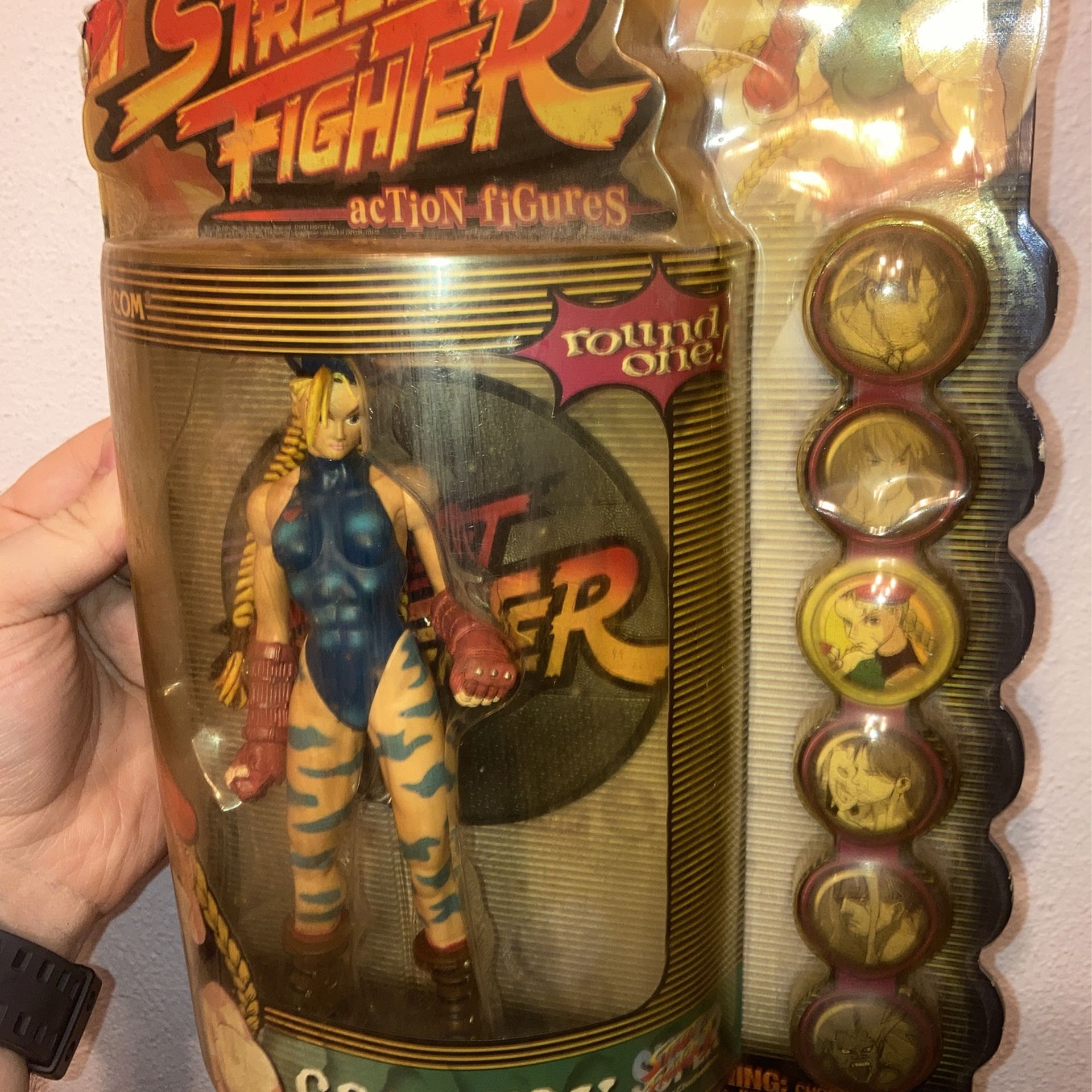 Resaurus 1999 Street Fighter Cammy Action Figure Blue Variant - photo 3