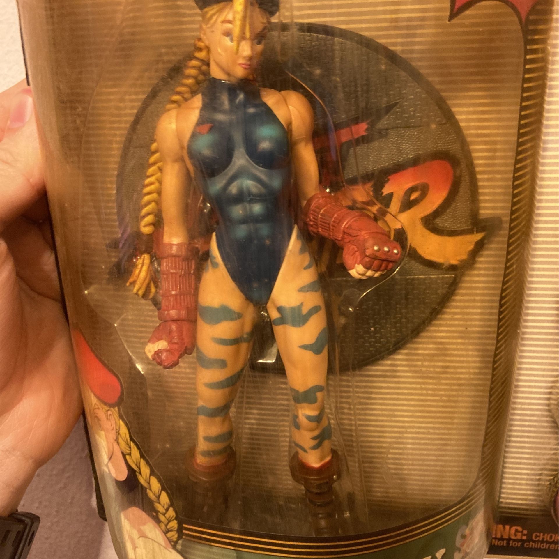 Resaurus 1999 Street Fighter Cammy Action Figure Blue Variant - photo 4