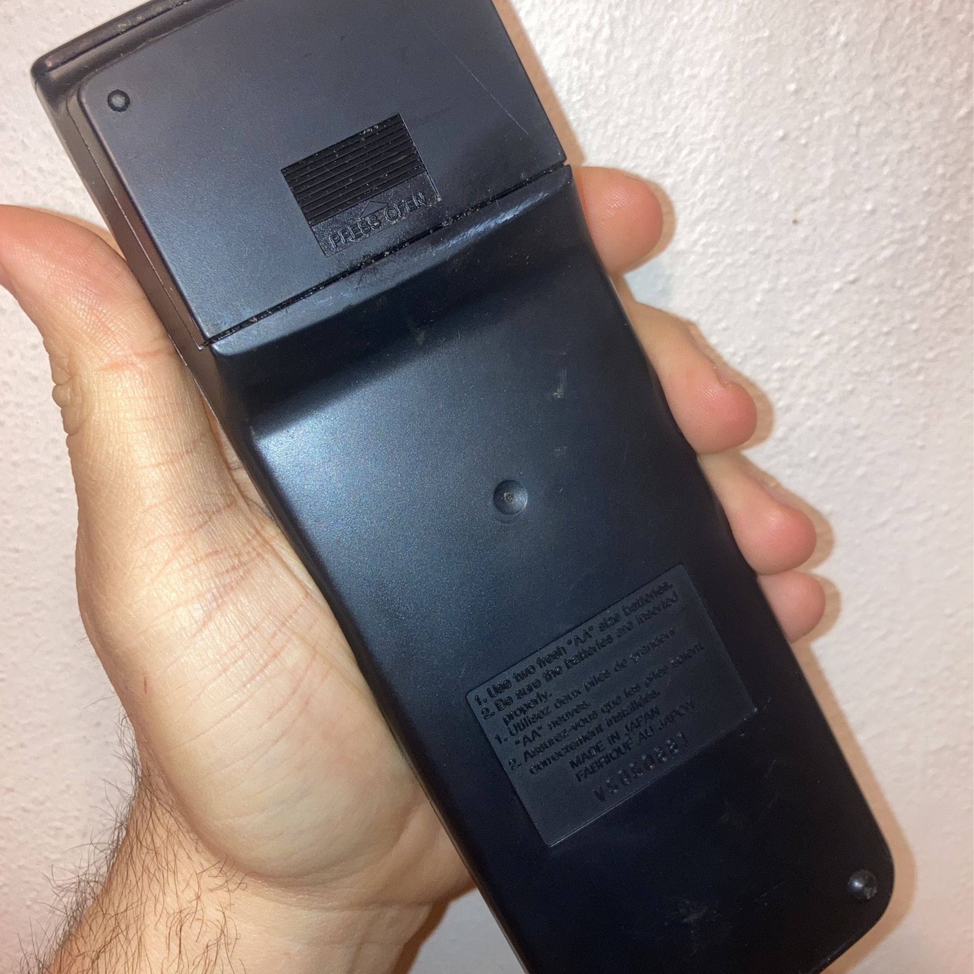Panasonic VSQSO881 Remote - photo 2
