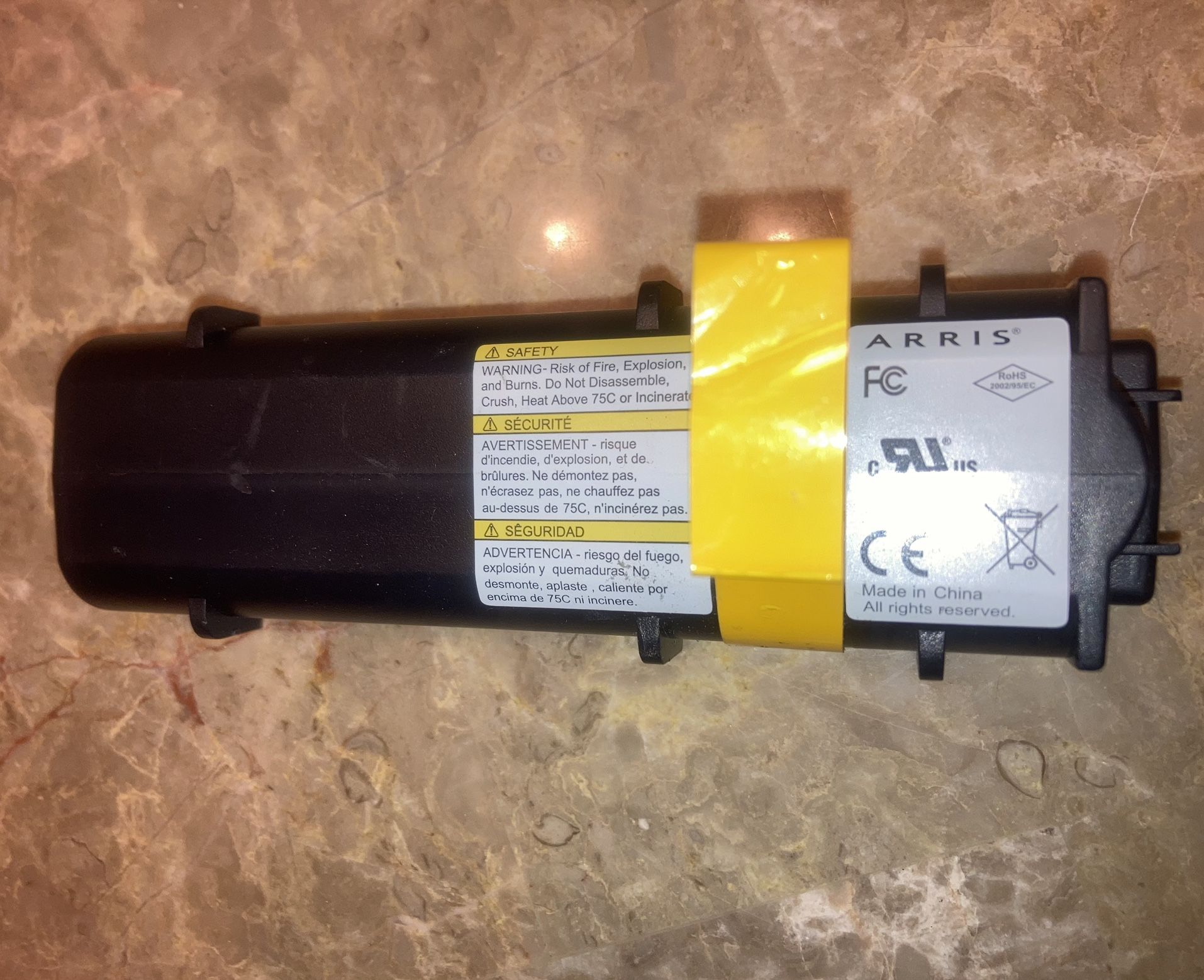 ARRIS ARCT00830 Rechargeable Li-ion Modem Battery BPB044S