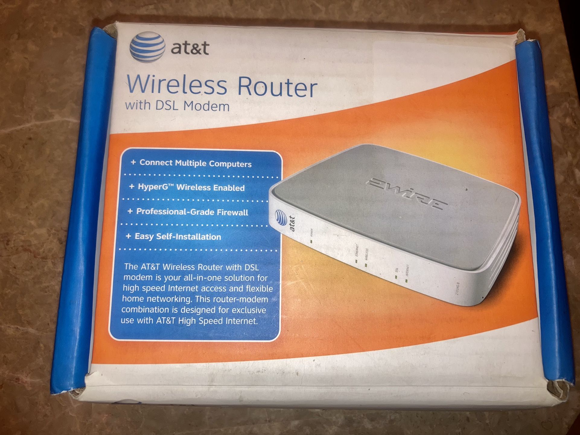 AT&T 2701HG-B Wireless Router/DSL Modem