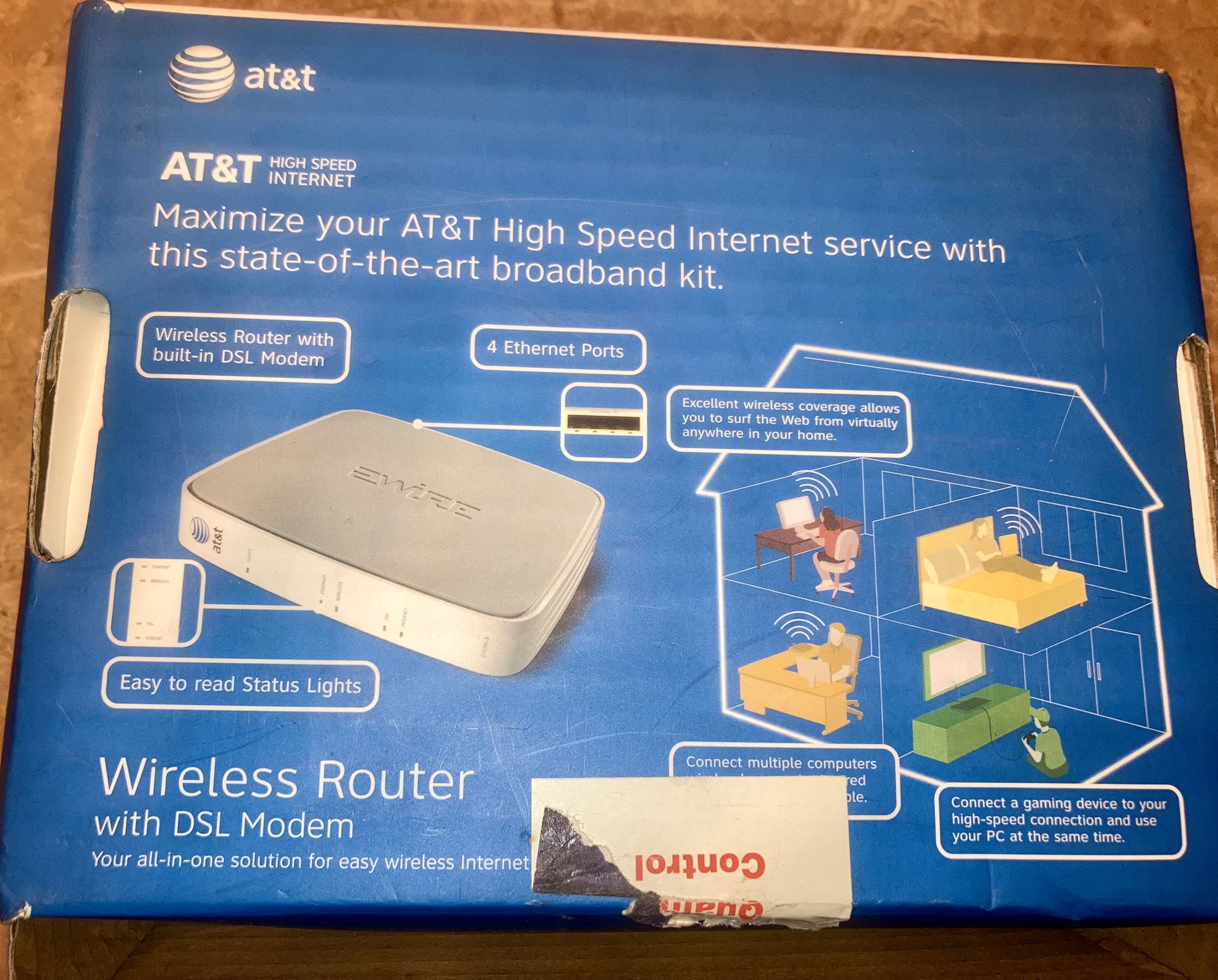 AT&T 2701HG-B Wireless Router/DSL Modem - photo 2