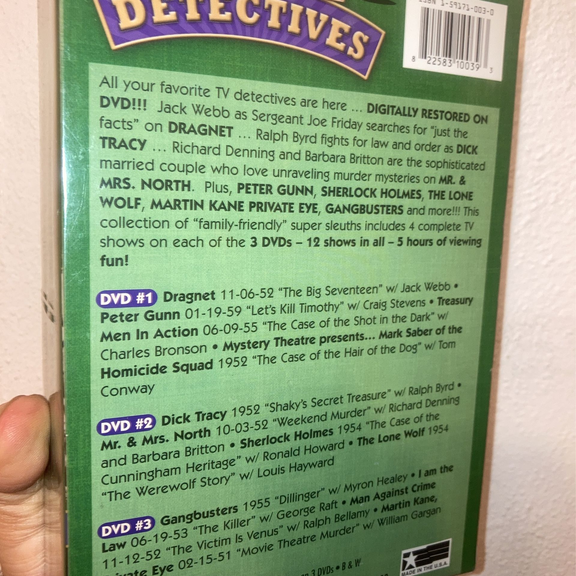 1950s TV’s Greatest Detectives DVD Box Set - photo 2