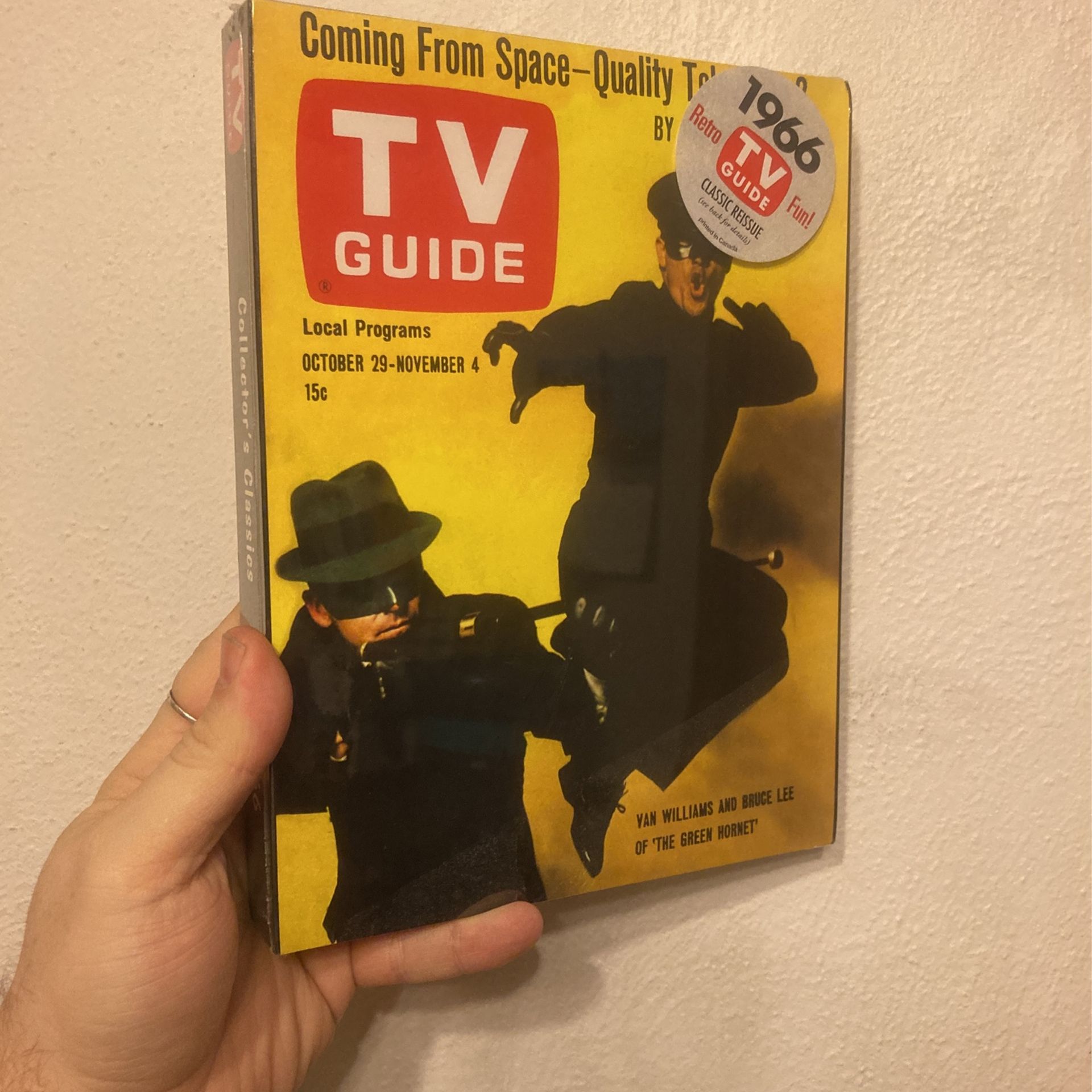 TV Guide, Collector’s Classics Reprint 10/29/1966