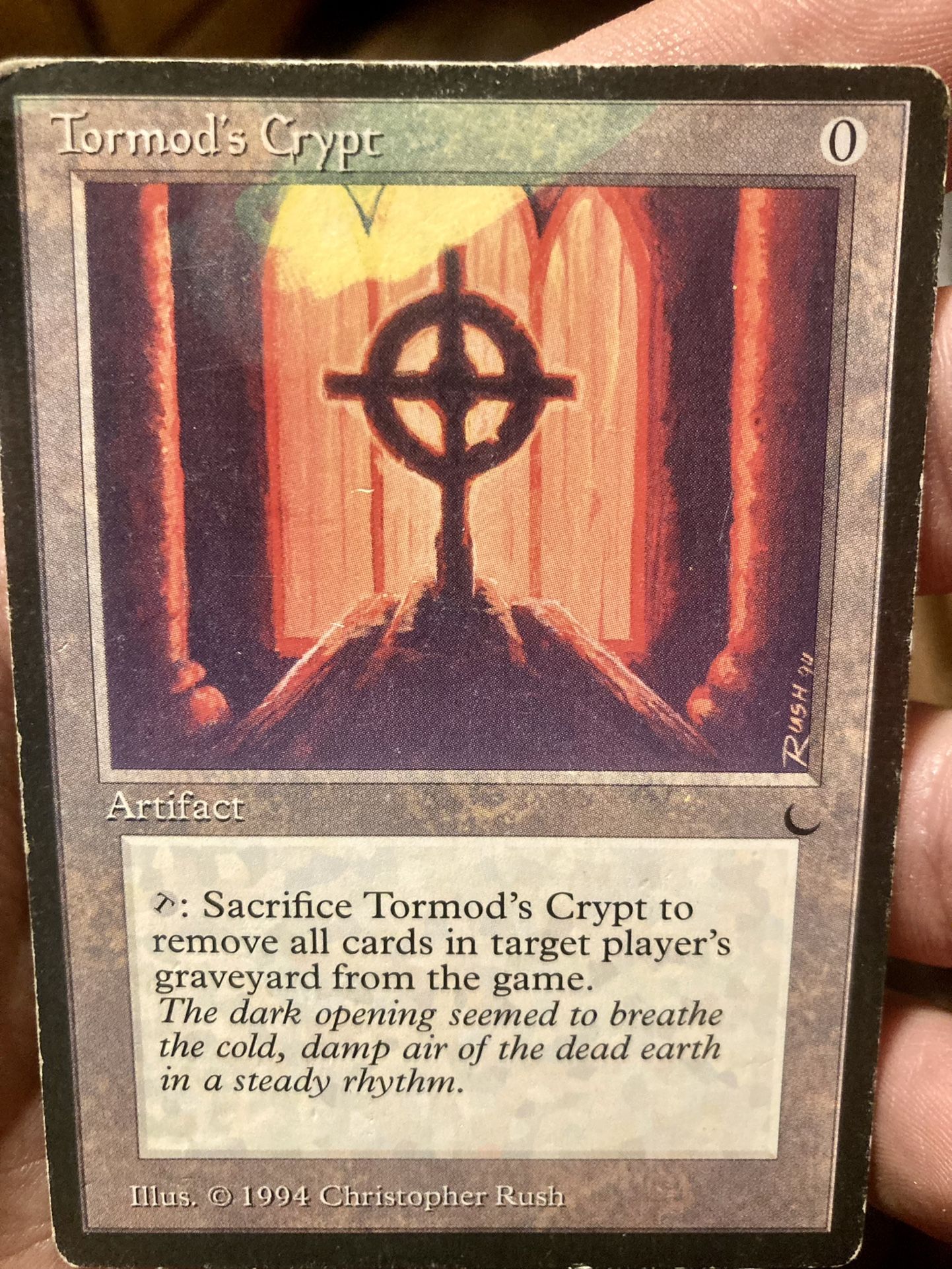 Tormod’s Crypt (The Dark, MtG) Misprint Card, One Of A Kind!