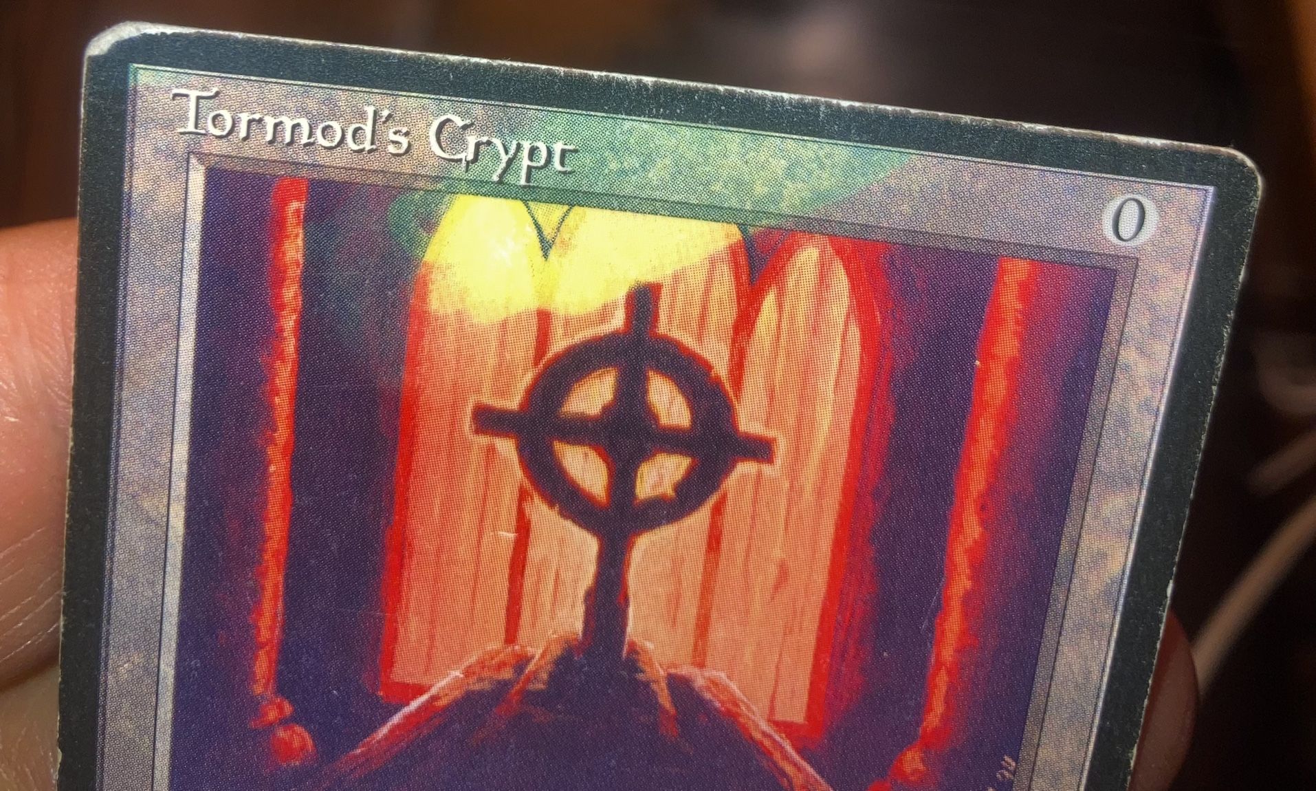 Tormod’s Crypt (The Dark, MtG) Misprint Card, One Of A Kind! - photo 3