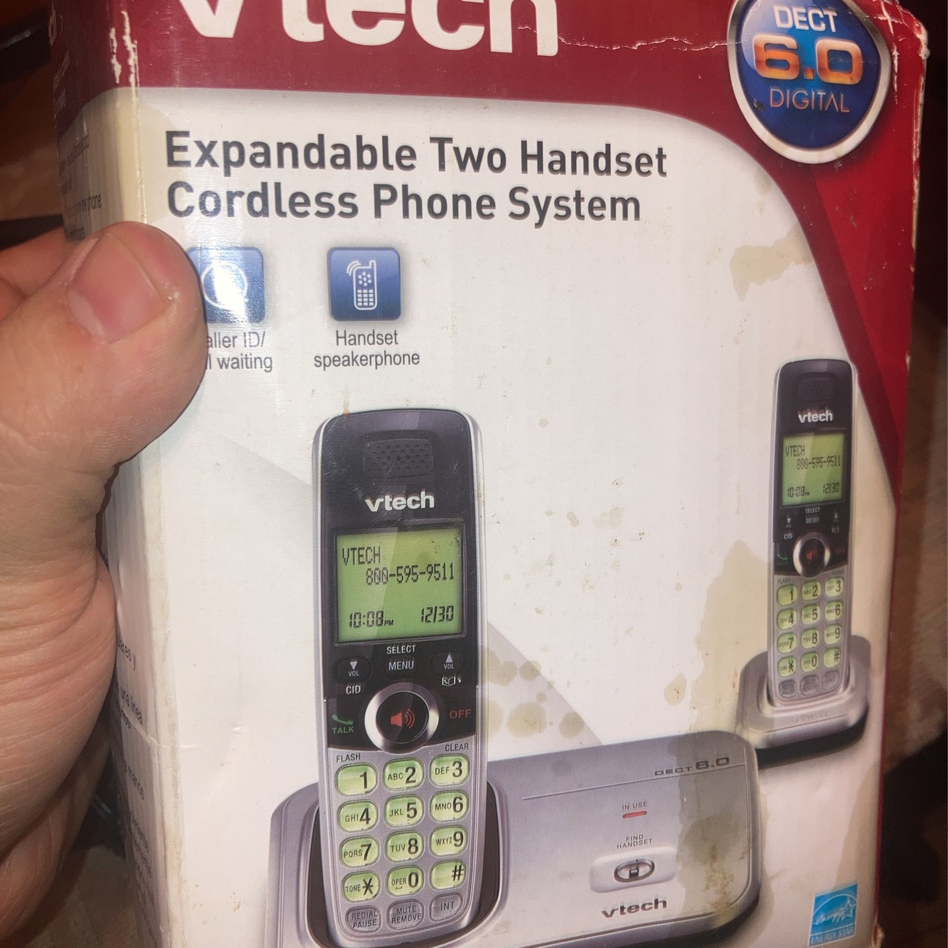 VTech 6.0 Dual Cordless Handset Phone System - photo 2