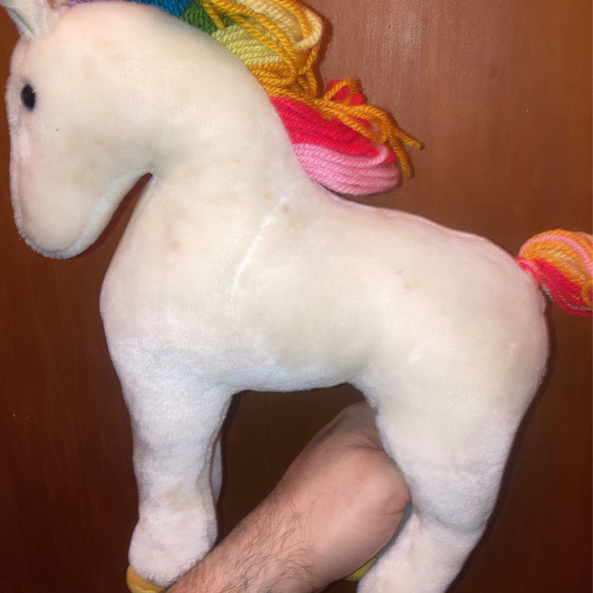 Vintage 1983 Rainbow Brite Starlite 12” Unicorn Plush - photo 3