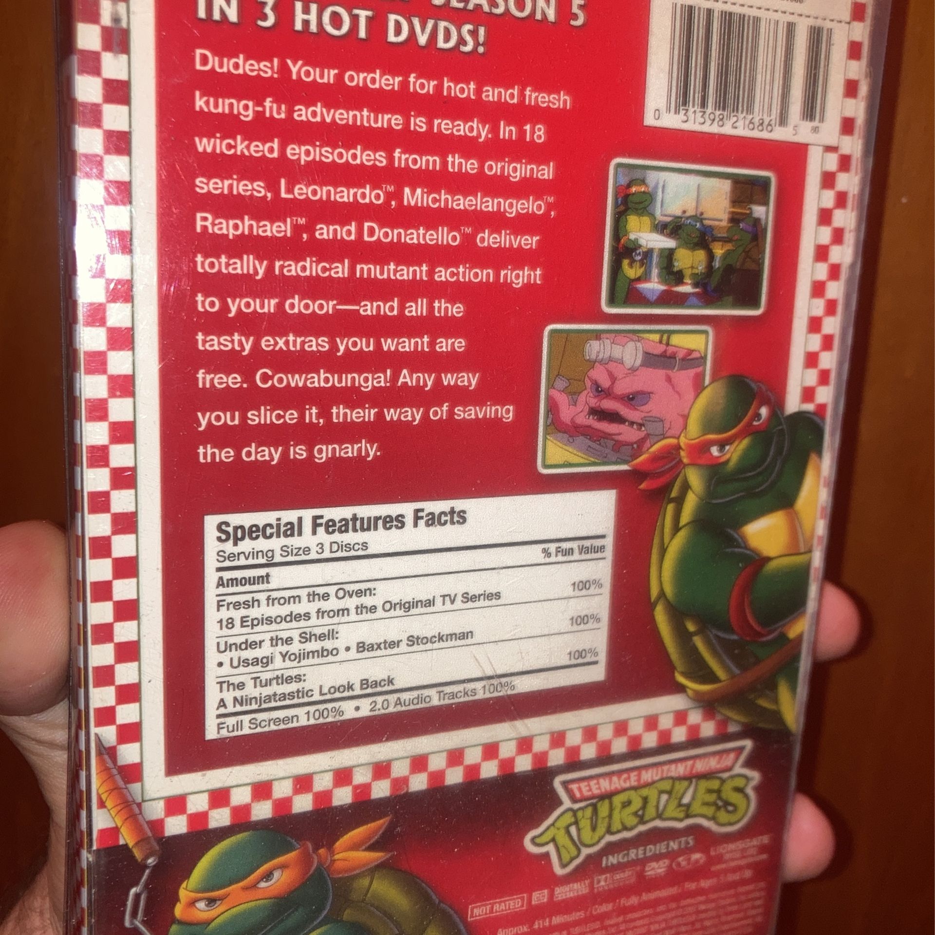 Teenage Mutant Ninja Turtles Season 5: Cowabunga Pizza DVD Set - photo 2
