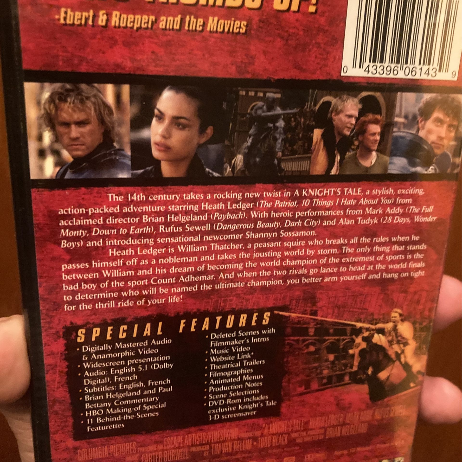 A Knight’s Tale - Heath Ledger DVD - photo 2