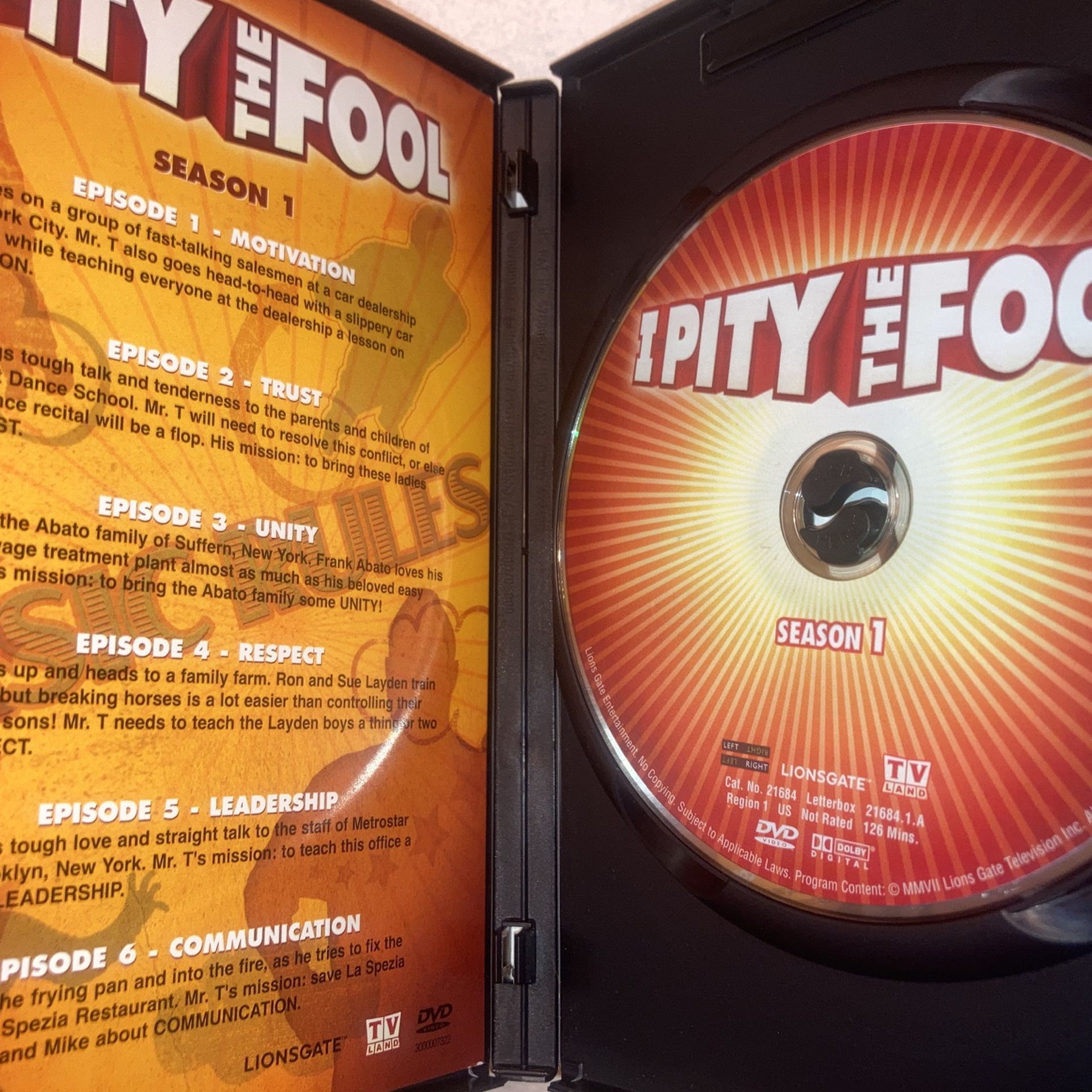 I Pity The Fool: Season 1 DVD - photo 4