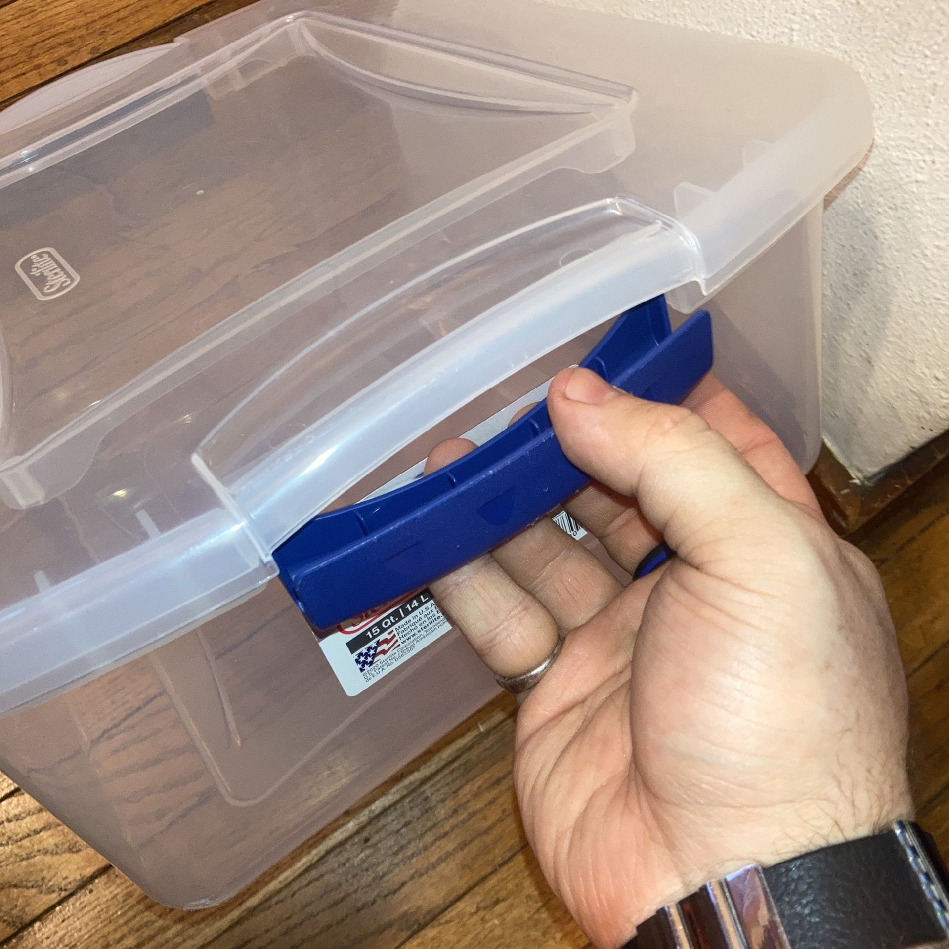 Sterilite Double Latch 15 Quart Storage Tote - photo 3