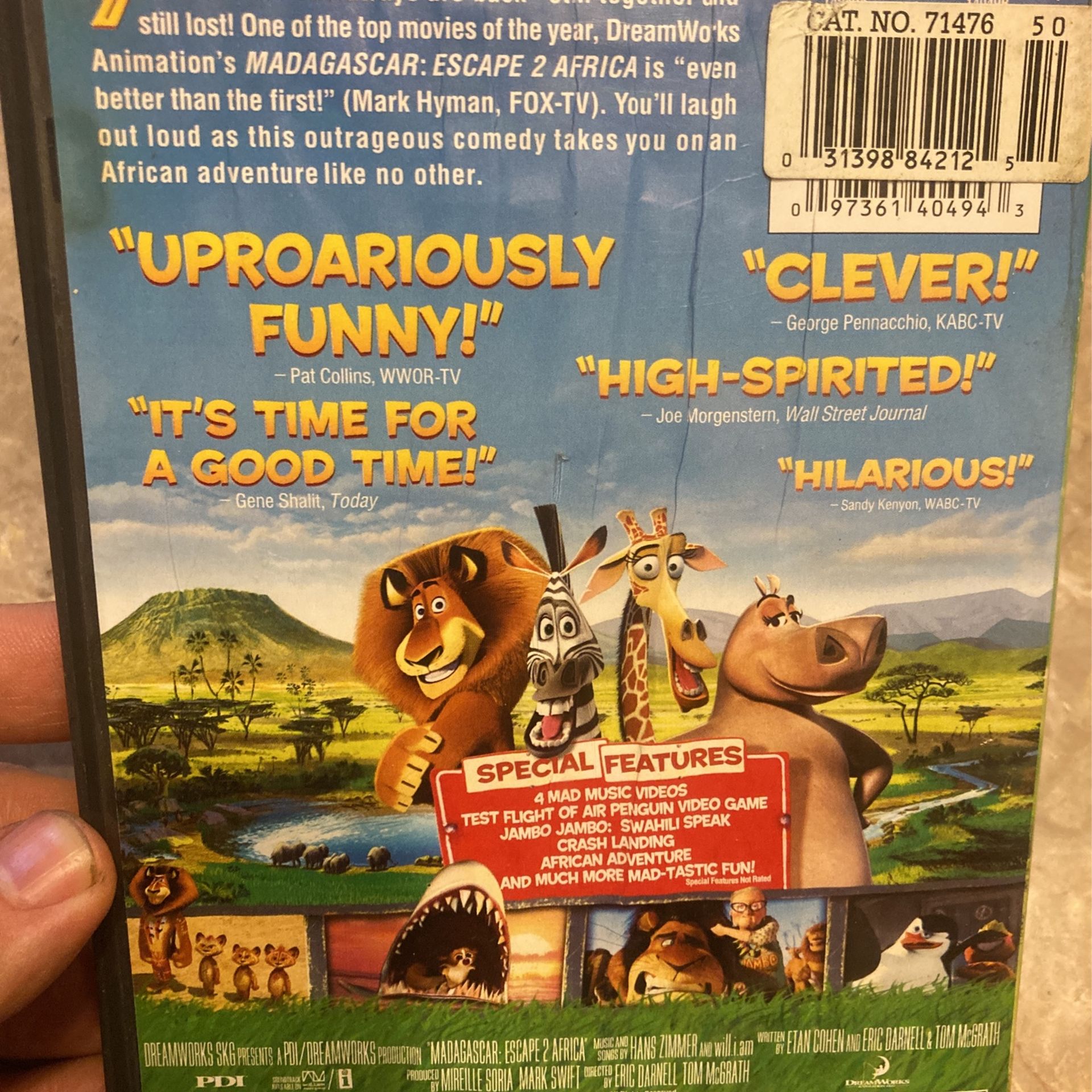 Madagascar 2: Escape To Africa DVD - photo 2