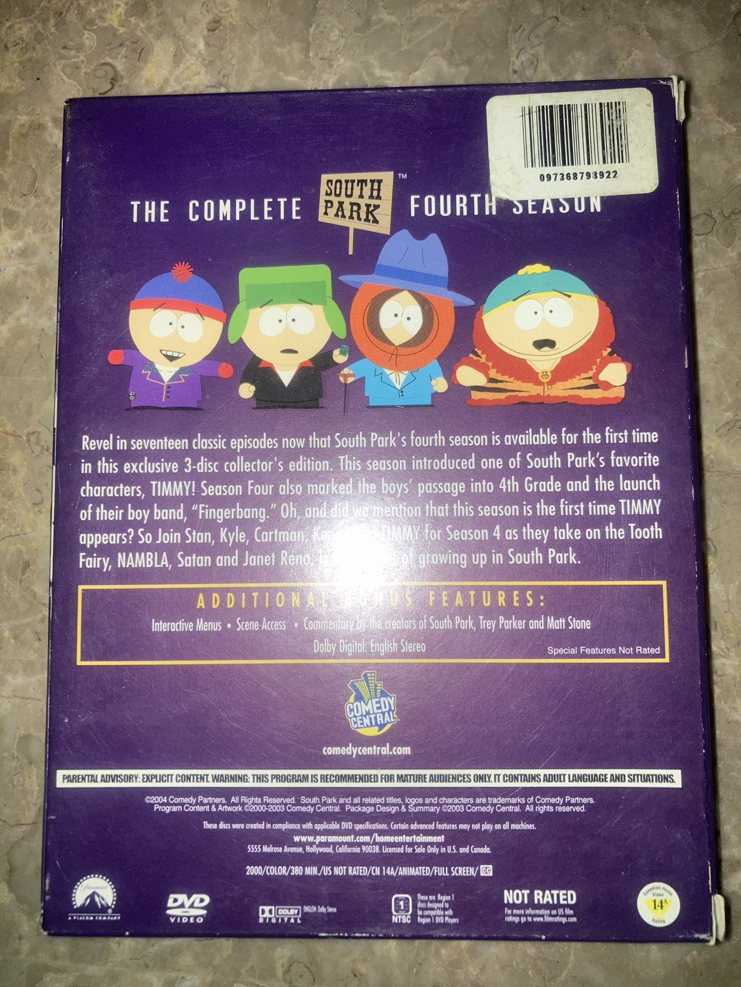 South Park: The Complete Fourth Season DVD Set - photo 2