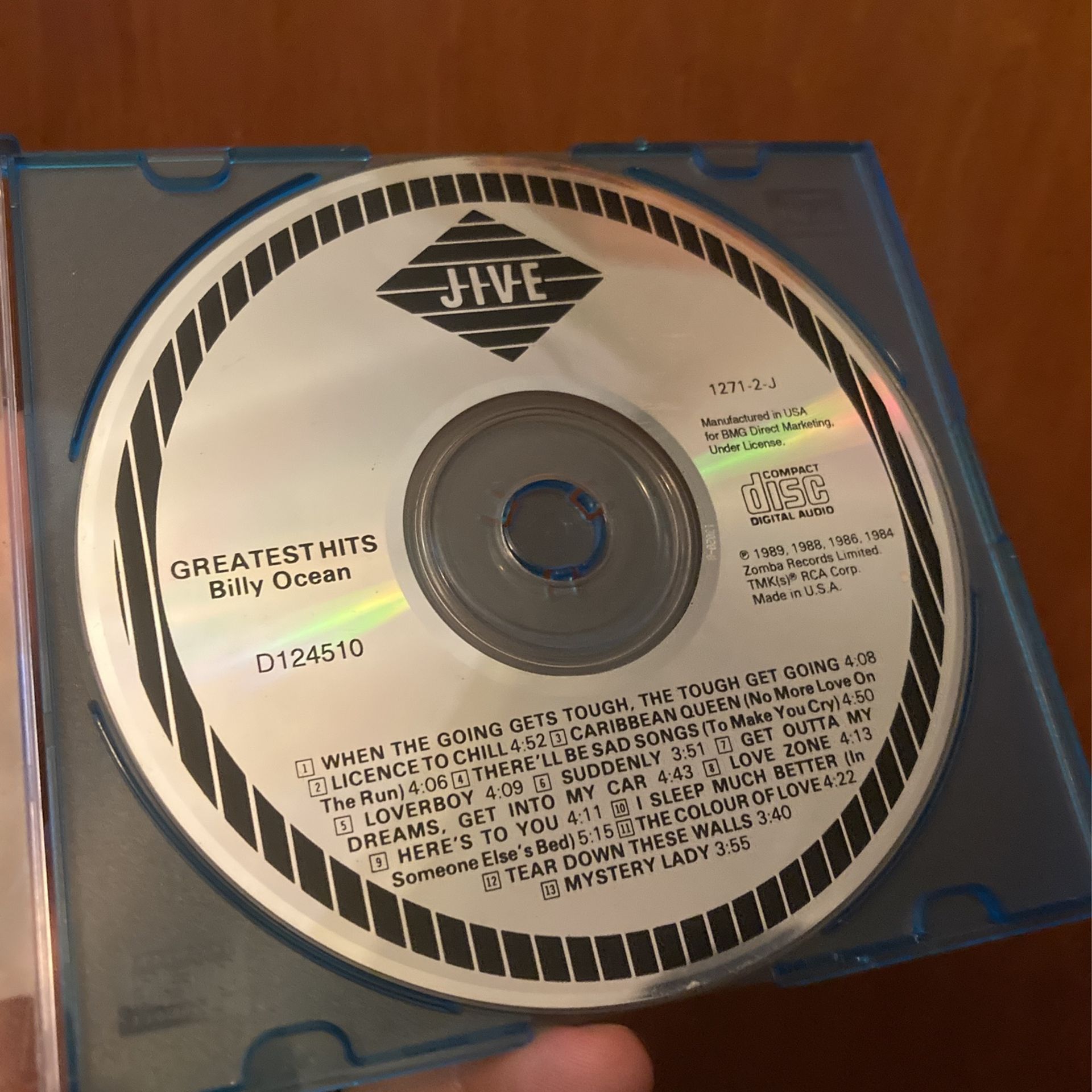 Billy Ocean - Greatest Hits Music CD