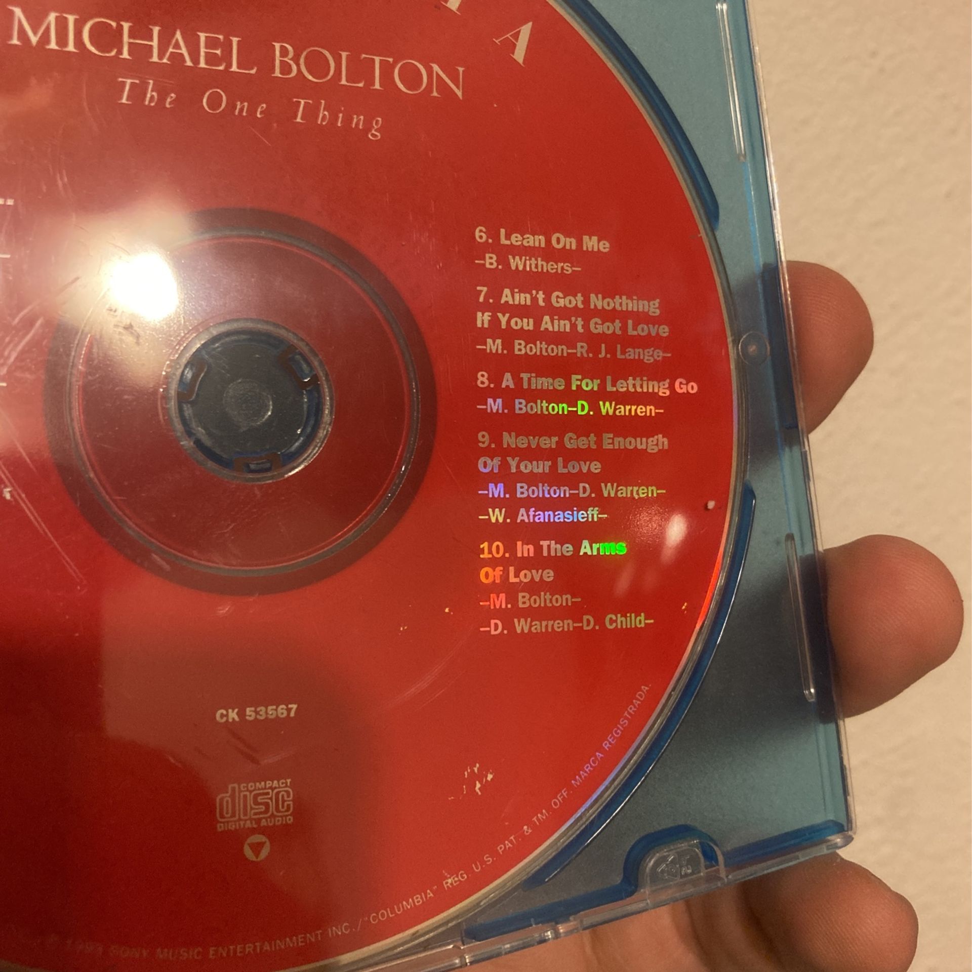 Michael Bolton - The One Thing (CD) - photo 3