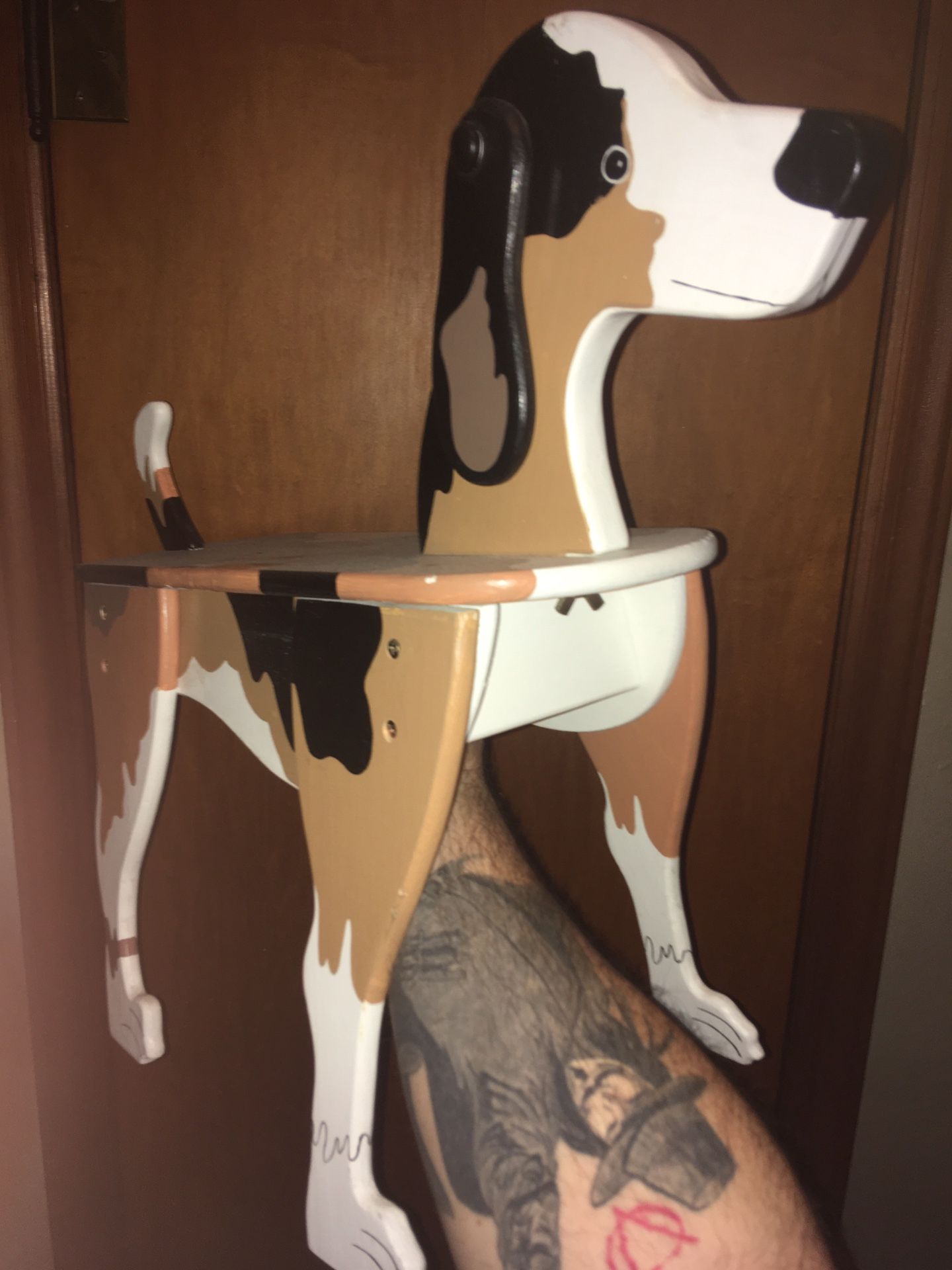 Collections Inc. Wooden Dog Statue