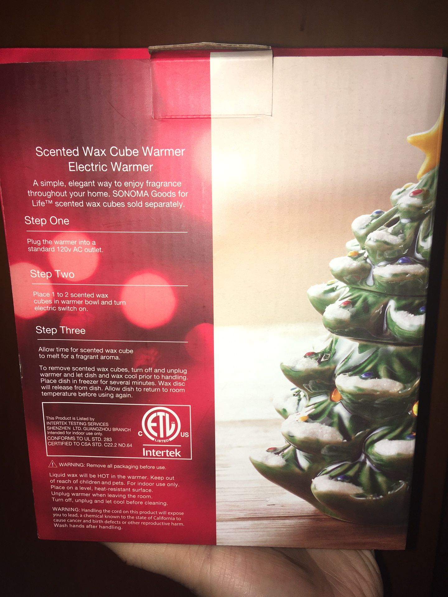 Sonoma Christmas Tree Wax Cube Warmer - photo 2