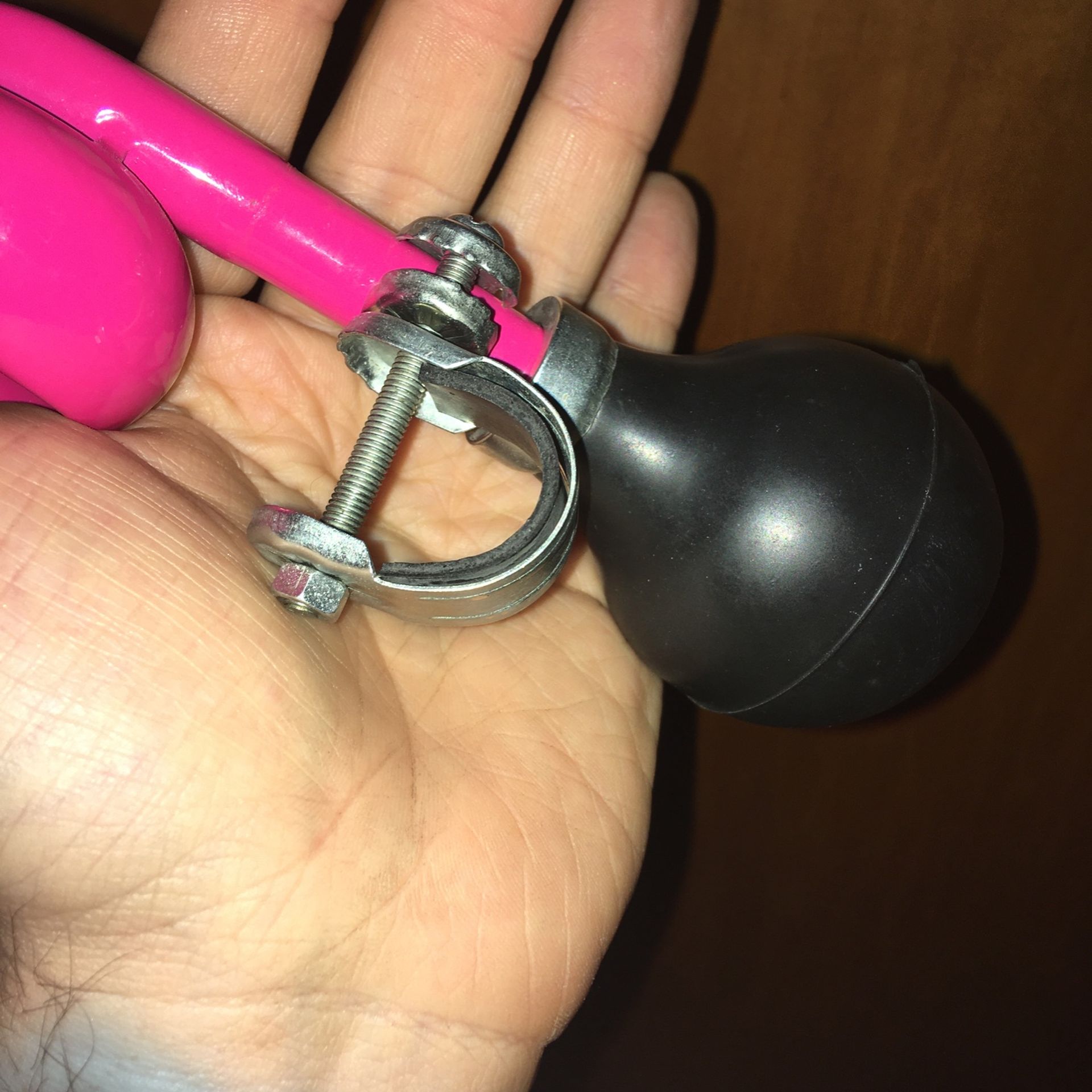 Pink Retro Metal Bicycle Air Horn - photo 4
