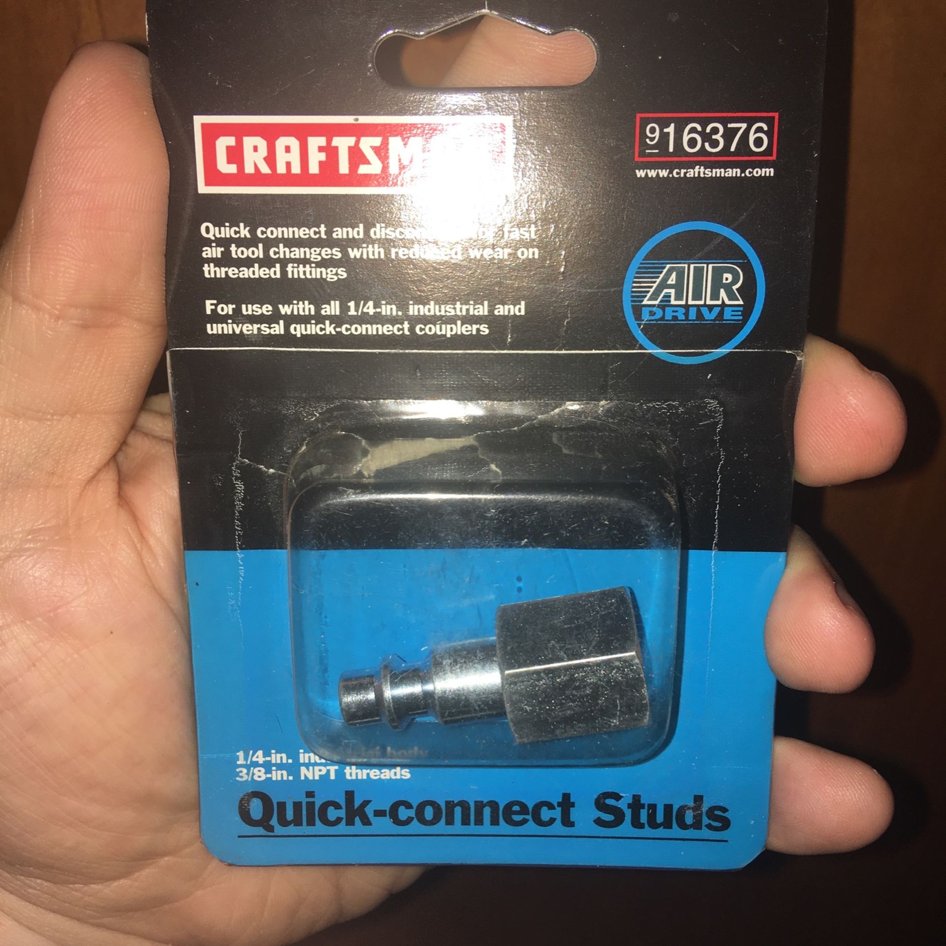 Craftsman 3/8” NPT Thread Quick-connect Stud