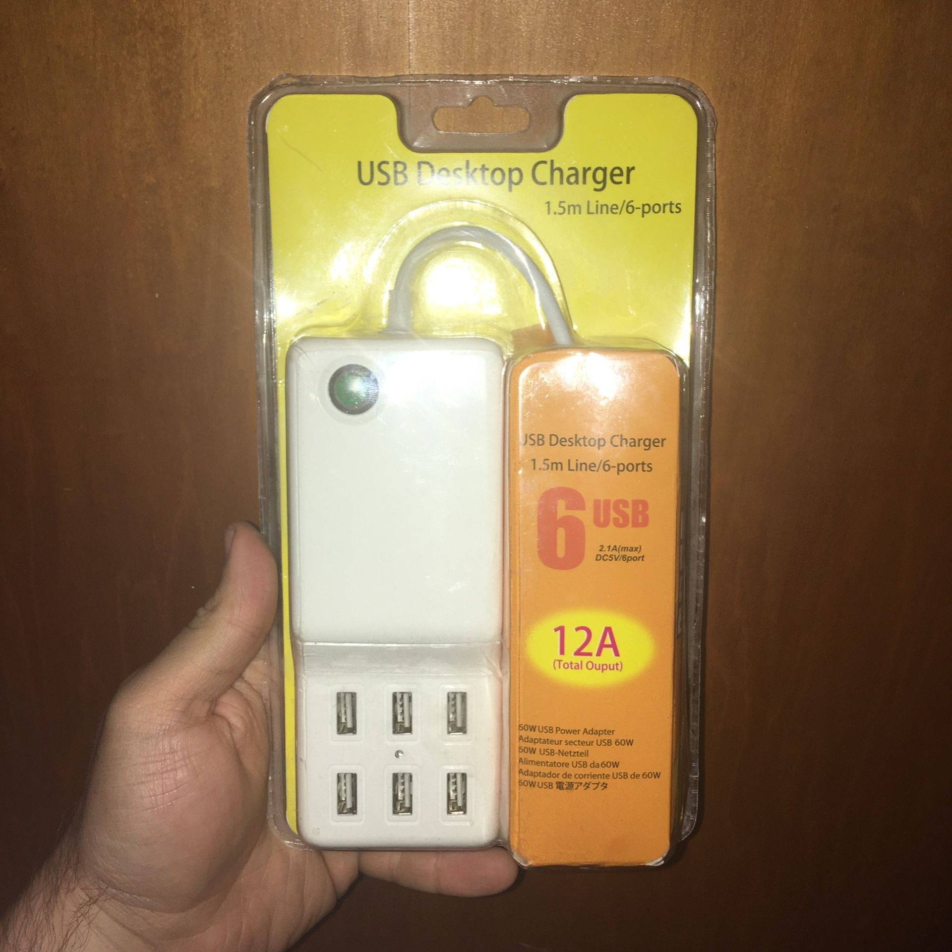 6 Port USB Desktop Charger