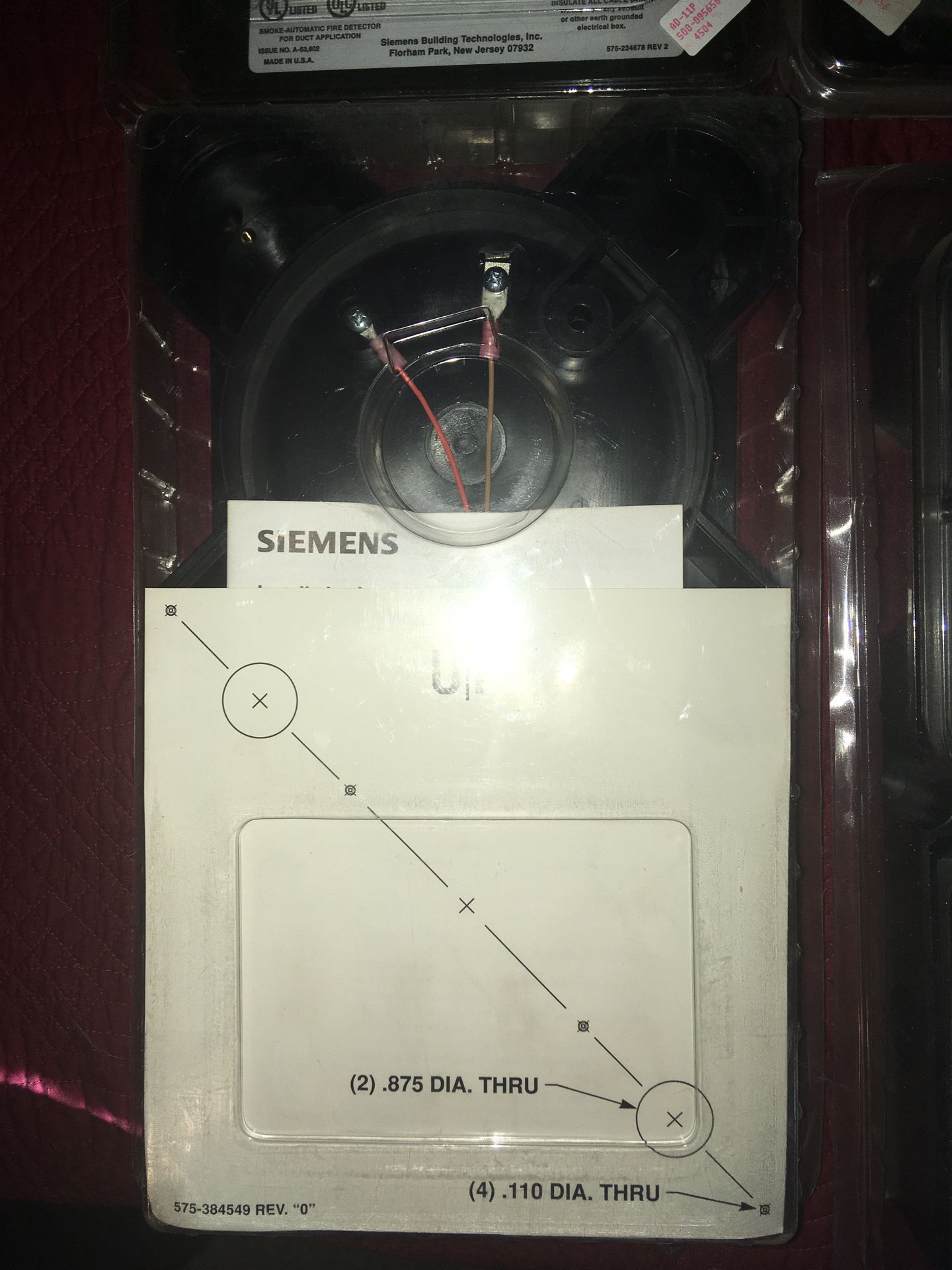 Siemens AD-11P Duct Detector Photo Housing, Model 500.095656 - photo 2