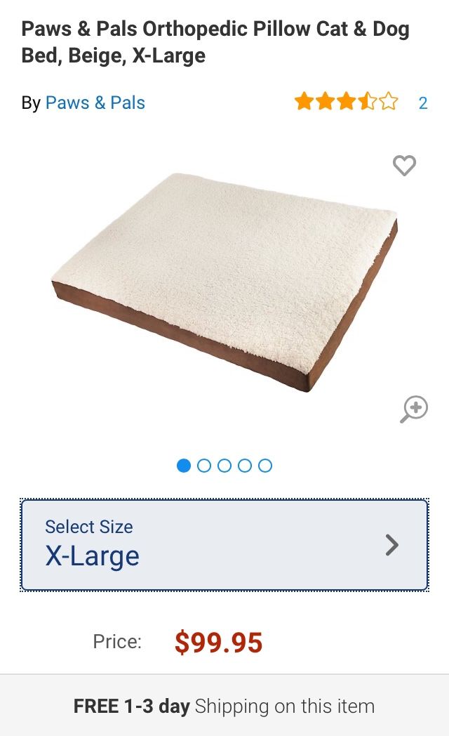 Paws & Pals XL Easy Dreamer Orthopedic Foam Pet Bed - photo 4