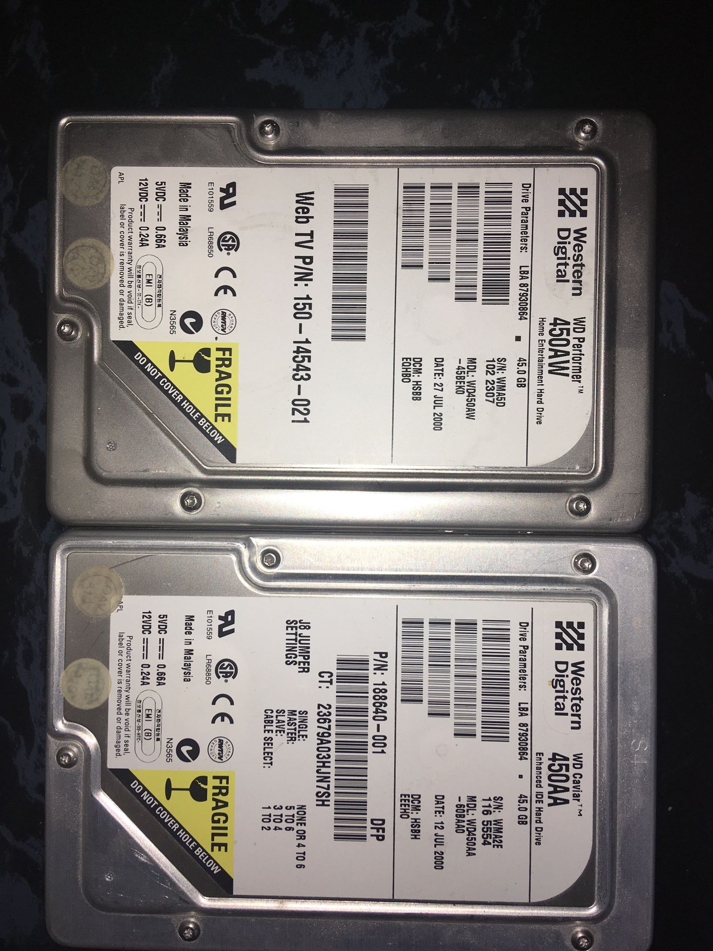 Western Digital 45GB IDE Hard Drive Duo