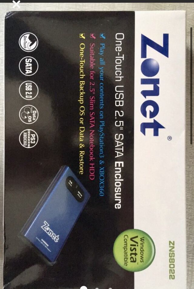 Zonet 2.5” SATA Enclosure