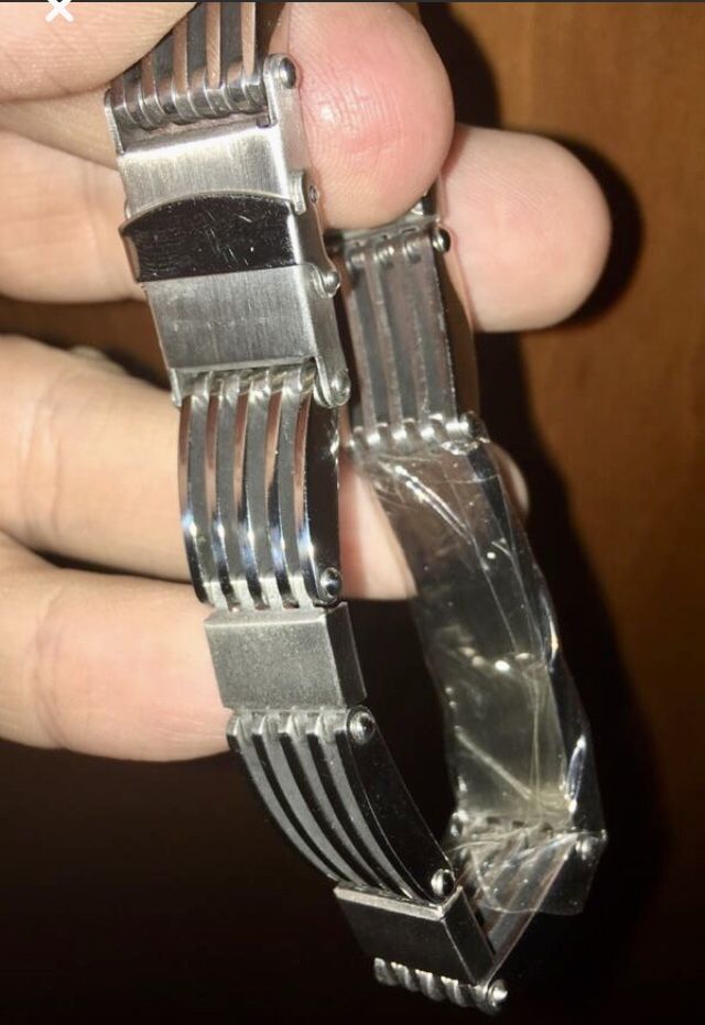 Men’s Stainless Steel Cross Bracelet - photo 3