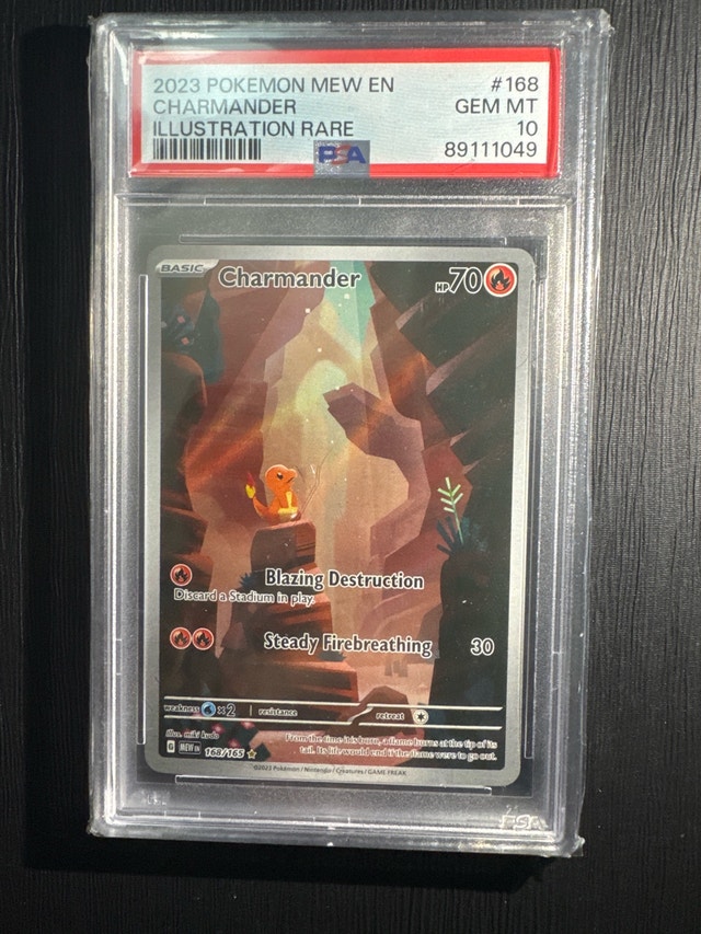 PSA 10 Charmander 168/165 Illustration Rare