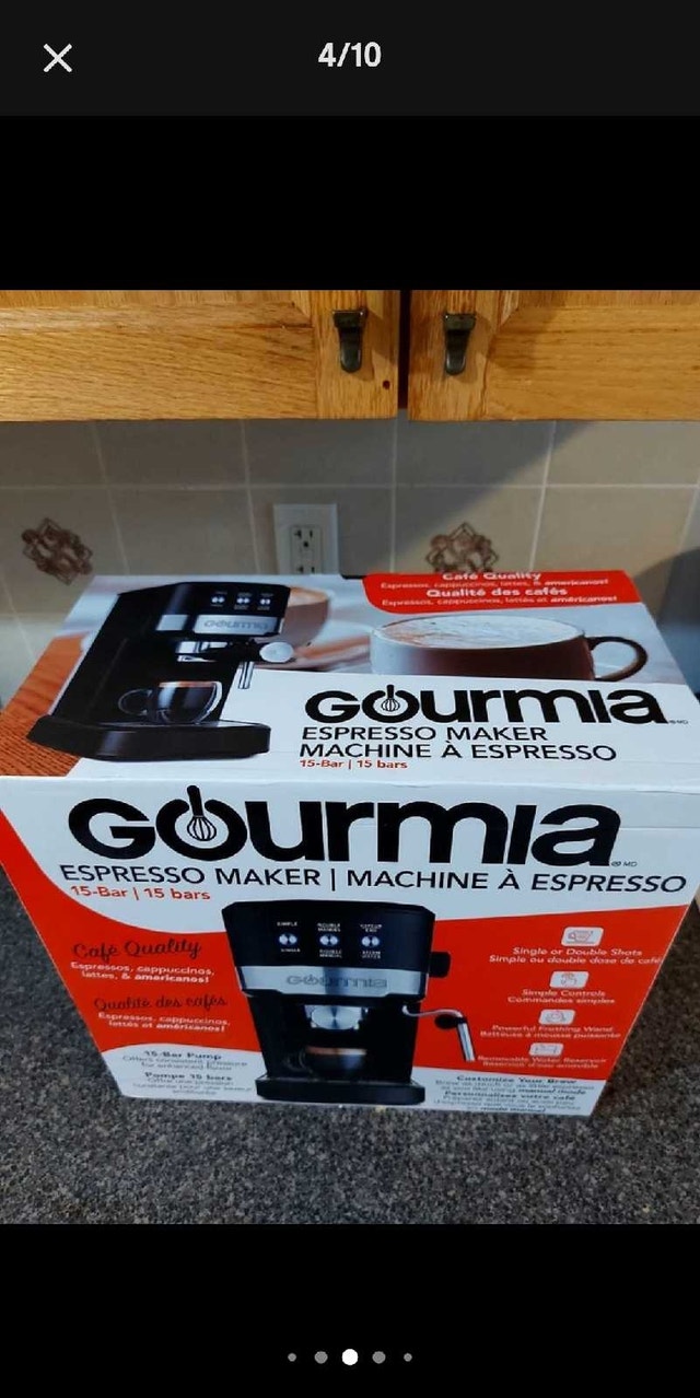 New Gourmia Espresso, Americano, Latte, and Cappacino maker - photo 3