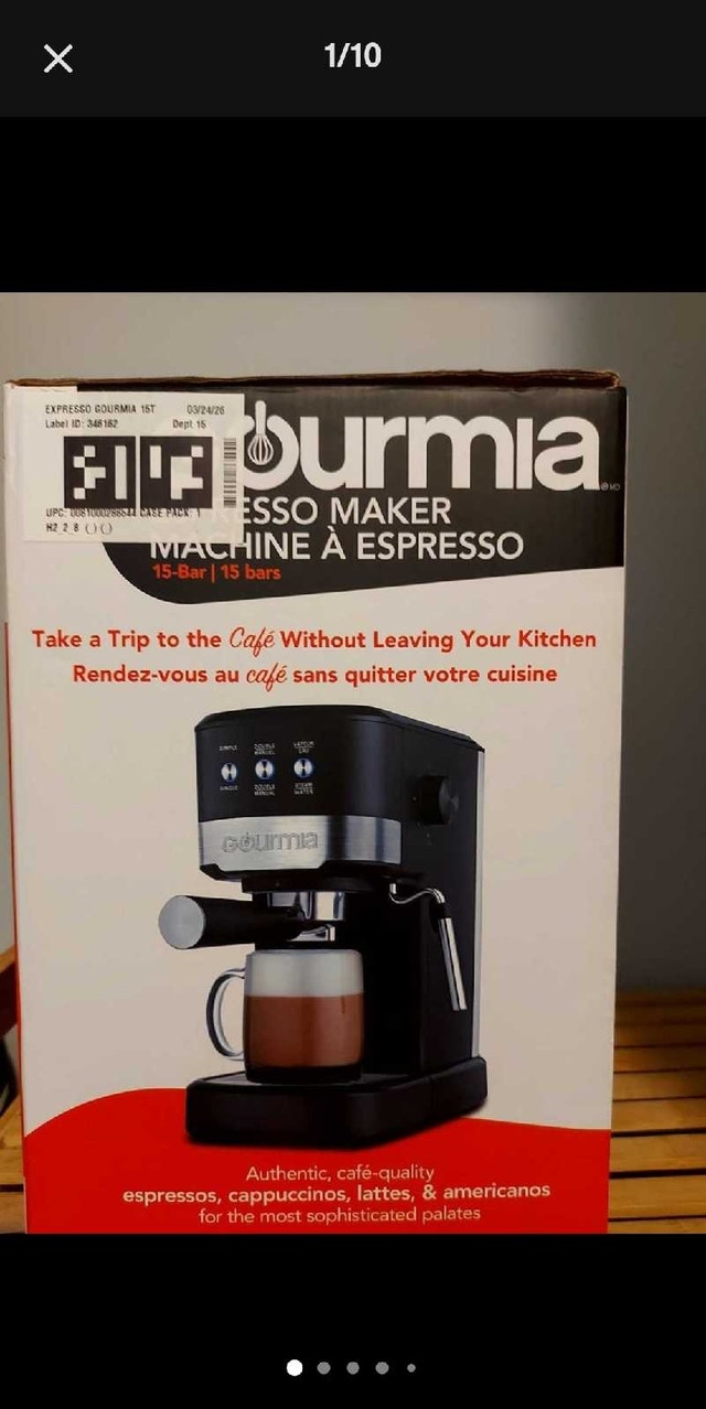 New Gourmia Espresso, Americano, Latte, and Cappacino maker - photo 4