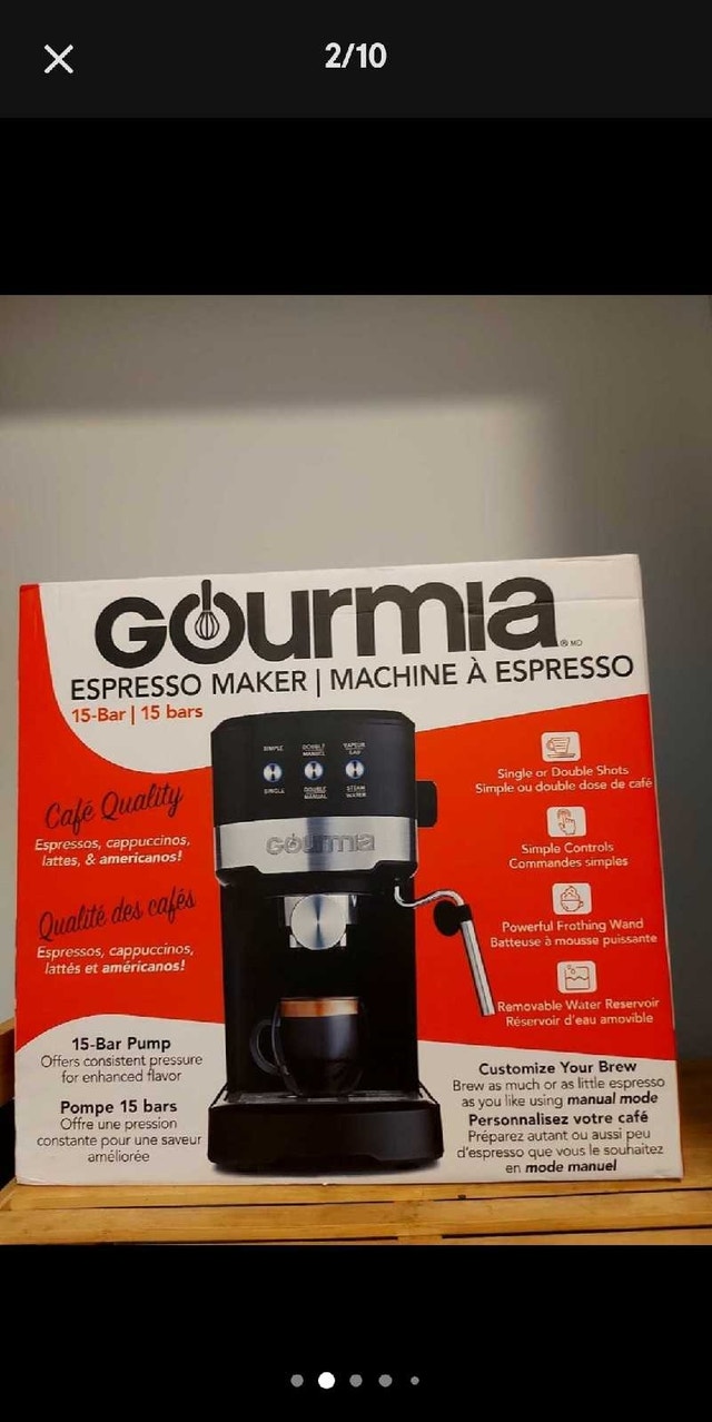 New Gourmia Espresso, Americano, Latte, and Cappacino maker - photo 5
