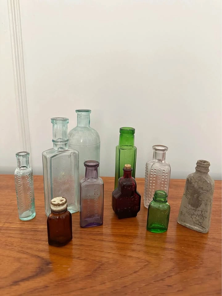 Antique medicine bottles