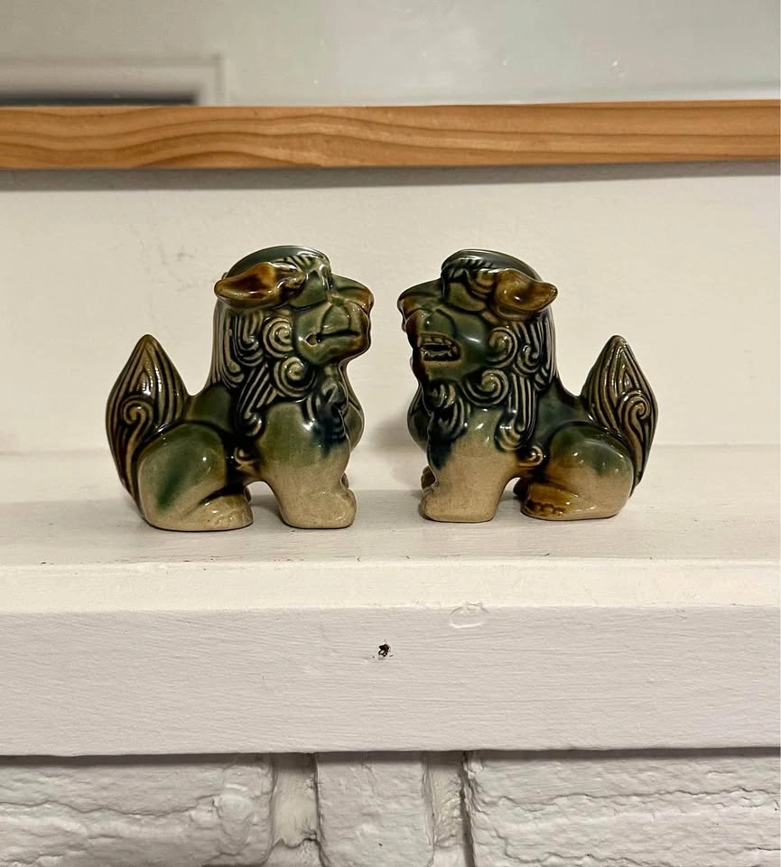 Antique 1950s Foo Dogs