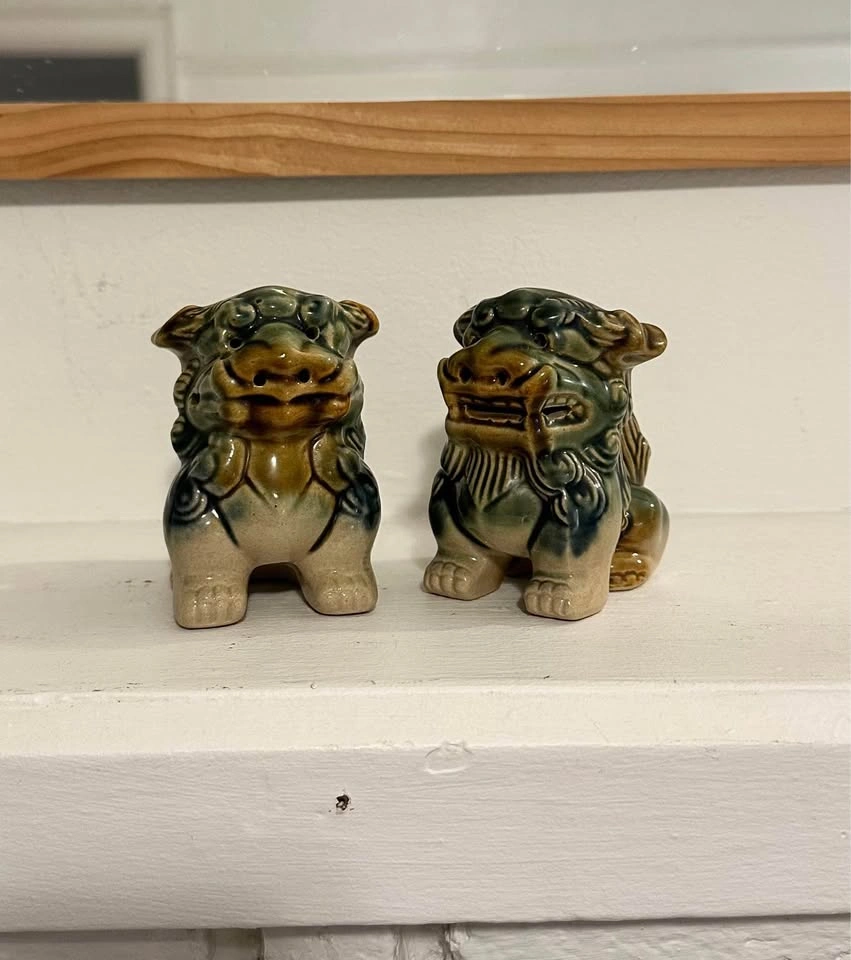 Antique 1950s Foo Dogs - photo 2
