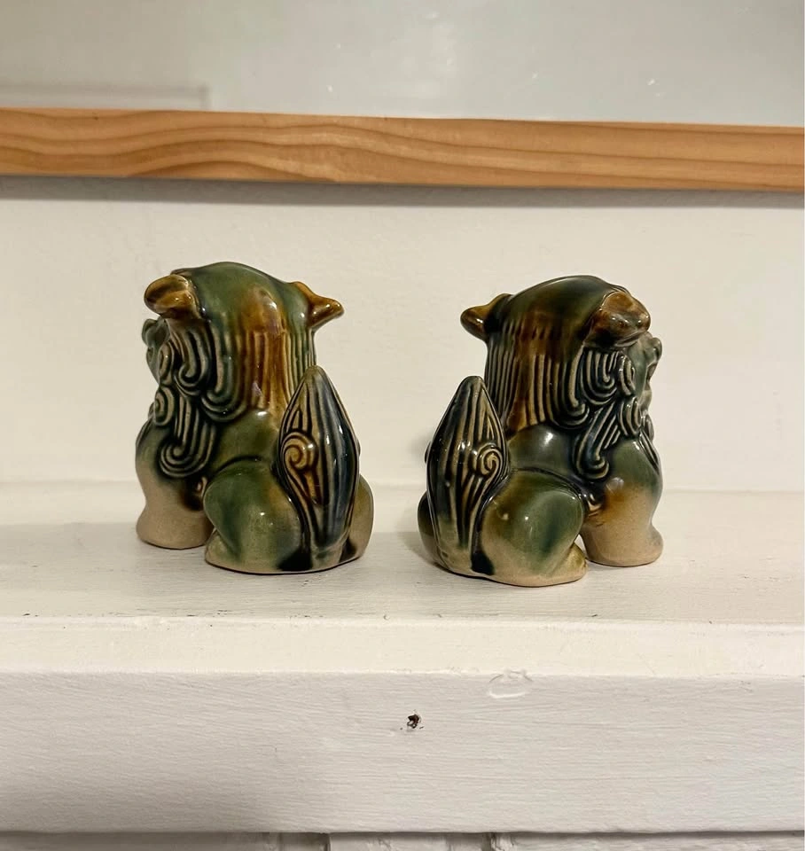 Antique 1950s Foo Dogs - photo 3