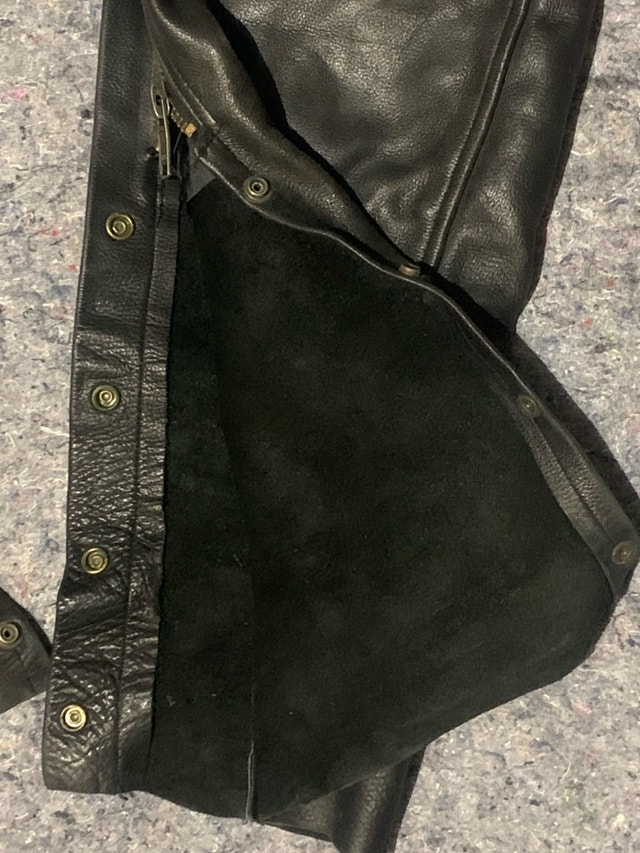 Genuine Leather Motorcycle Chaps - photo 2