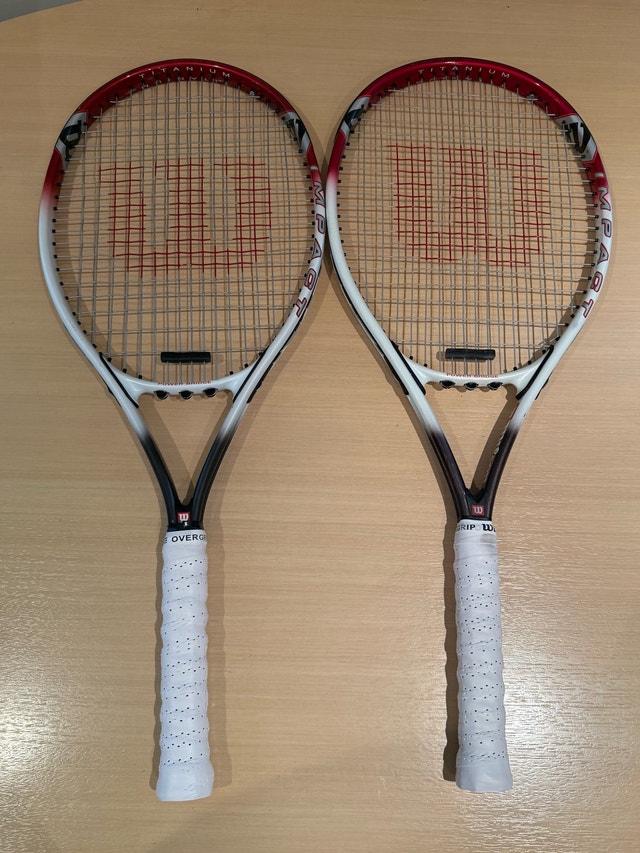 Wilson Titanium Impact Tennis Racquets Rackets - New Grips