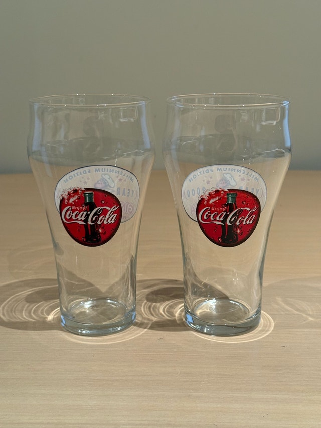 Coca-Cola Gino's Pizza Millennium Edition Glasses