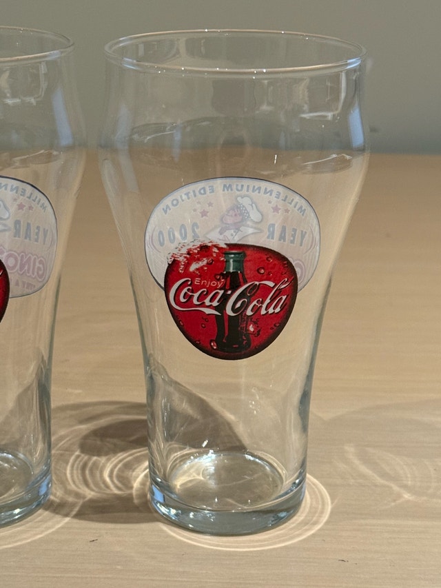 Coca-Cola Gino's Pizza Millennium Edition Glasses - photo 2