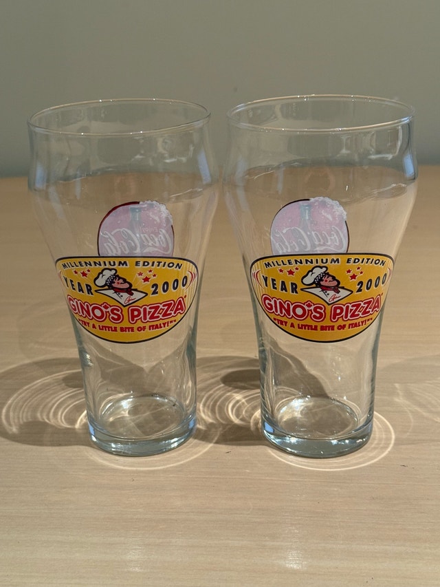 Coca-Cola Gino's Pizza Millennium Edition Glasses - photo 3
