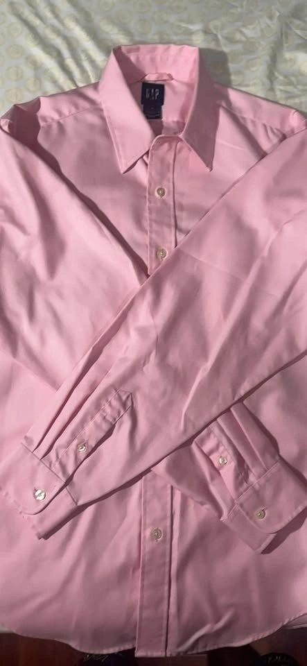 GAP Pink Classic Fit Button-Up Shirt M - photo 4