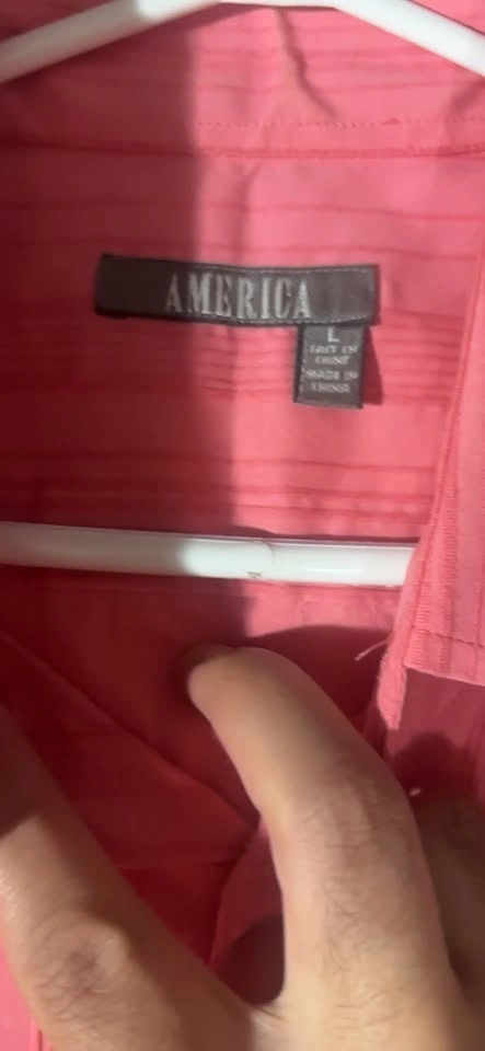 America Pink Pleated Button Up Shirt - photo 2